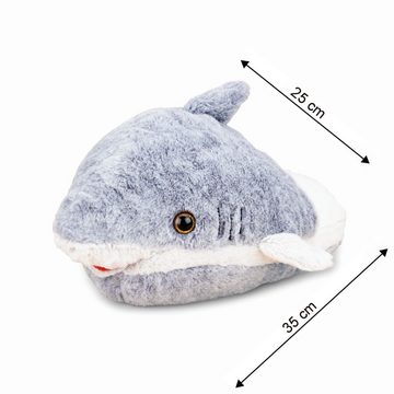 soma Kuscheltier Hai, Handwärmer 35 cm x 35 cm x 35 cm Kuschelwarmies Kuschelfreun (1-St), Super weicher Plüsch Stofftier Kuscheltier für Kinder zum spielen