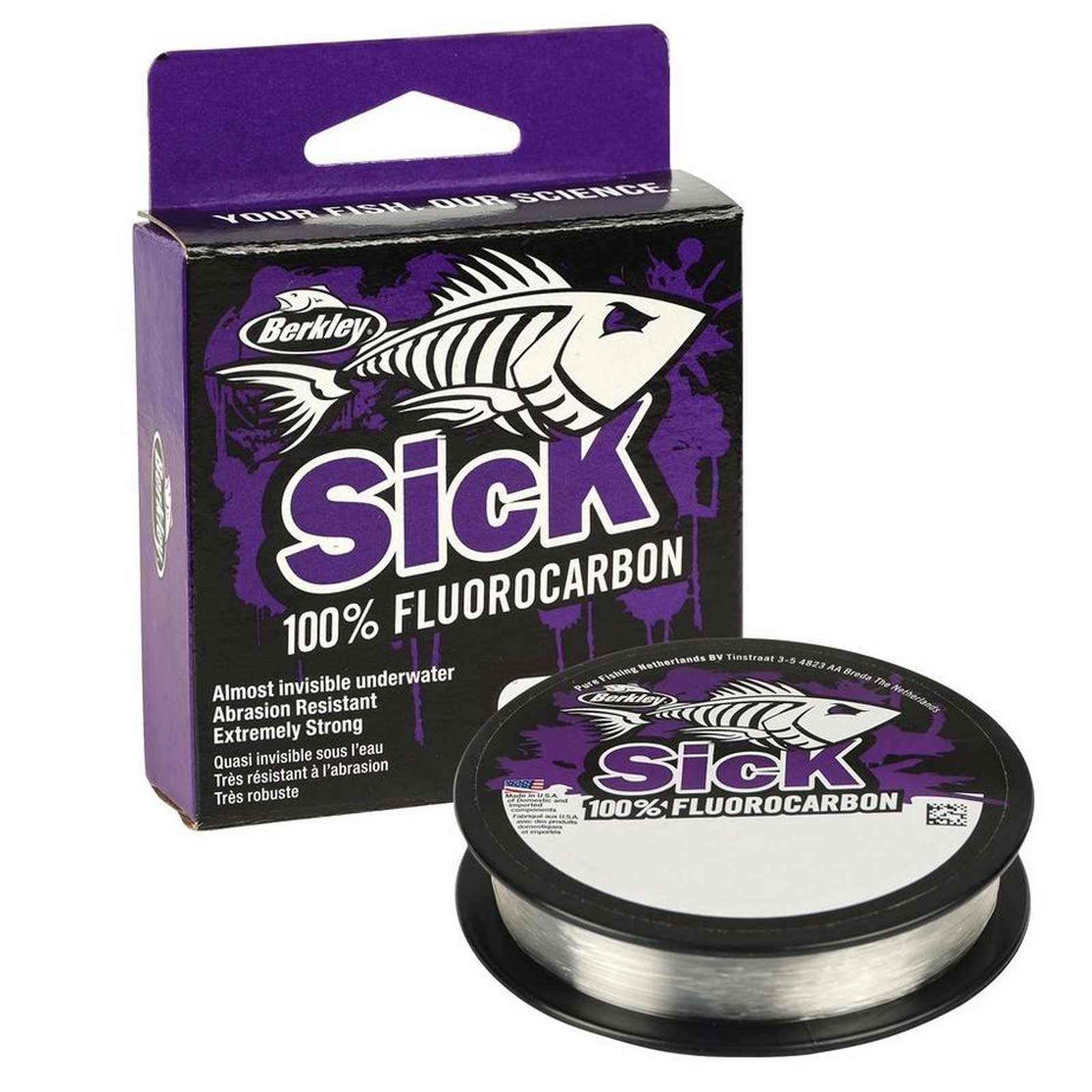 Berkley Vorfachschnur, 50 m Länge, Berkley Sick Fluorocarbon Leader Clear 0,25mm 50m Vorfachmaterial