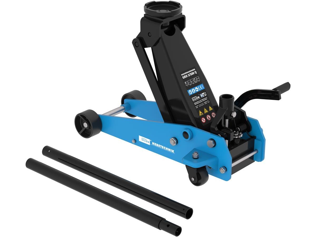 Güde Rangierwagenheber GRH 3/500 Q, max. Hubhöhe: 500 cm, bis 3 t Tragkraft, Hubhöhe 145 mm - 500 mm