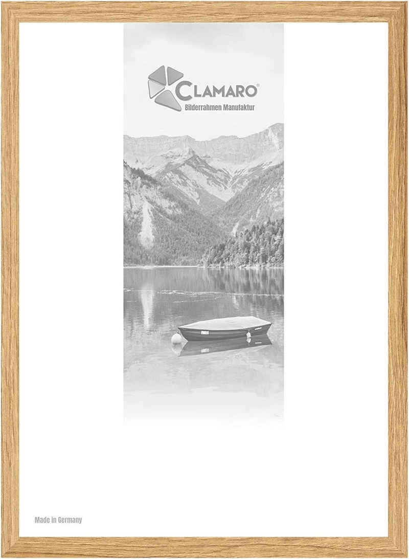 Clamaro Rahmen, Bilderrahmen Eiche Catania CLAMARO Collage nach Maß FSC® Holz Modern eckig M3016