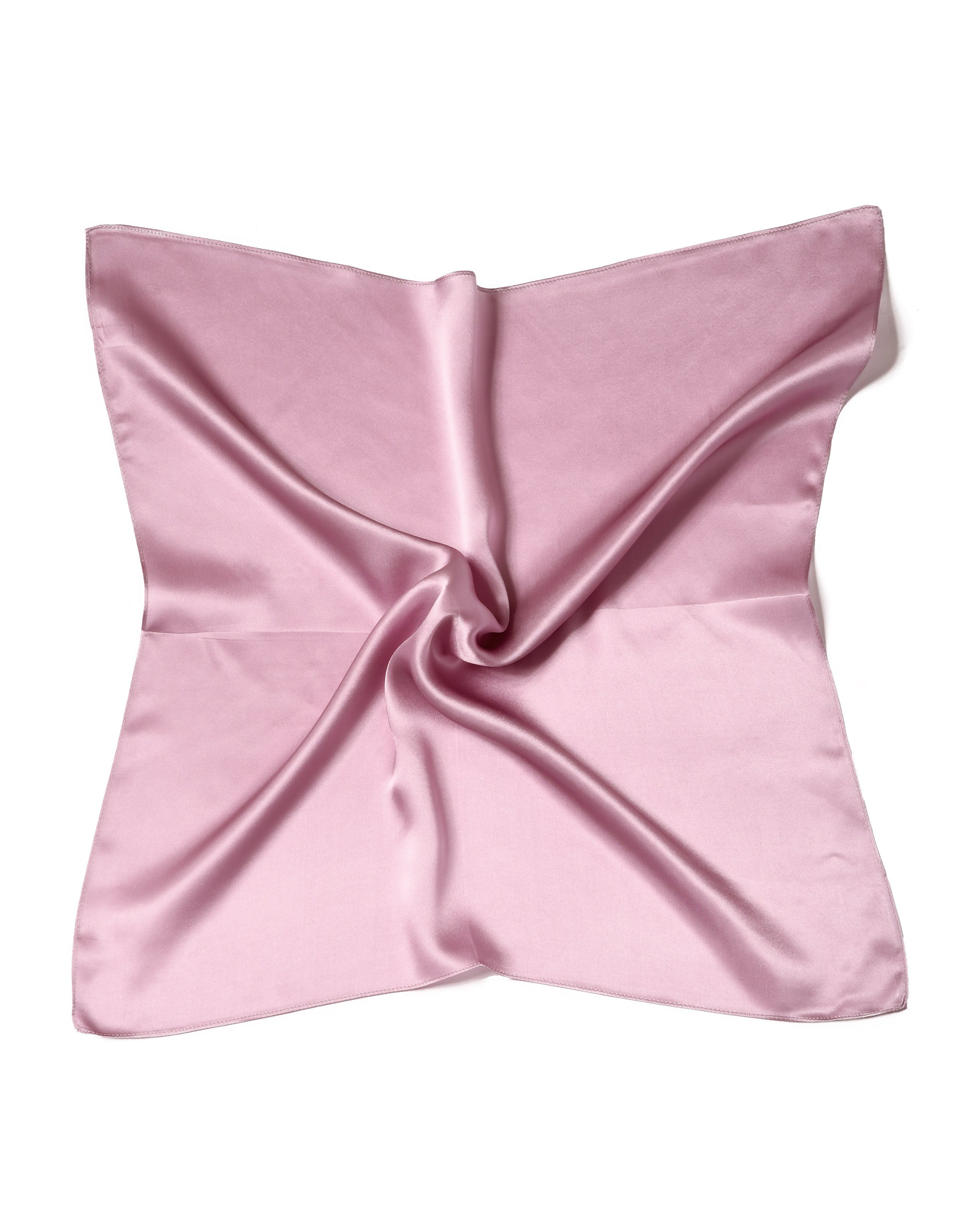 MayTree Seidentuch quadratisch einfarbig 53x53cm Nickituch, Bandana-Schal, (Stück), 100% Seide