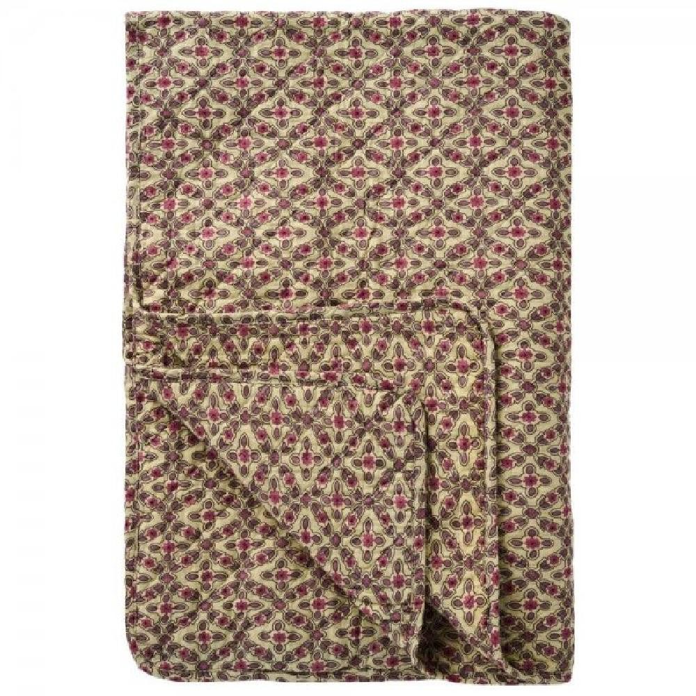 Wohndecke Ib Laursen Quilt Decke Tagesdecke Karomuster Himbeer Lila (130x18 günstig online kaufen