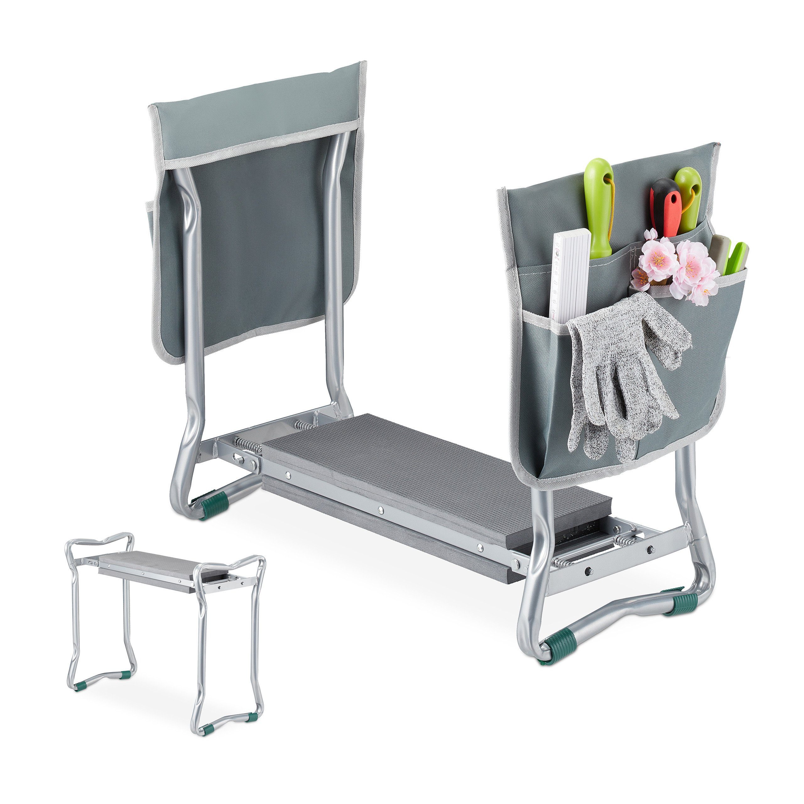 relaxdays Kniebank Kniebank für den Garten, BxLxH 59x31.5x50 cm