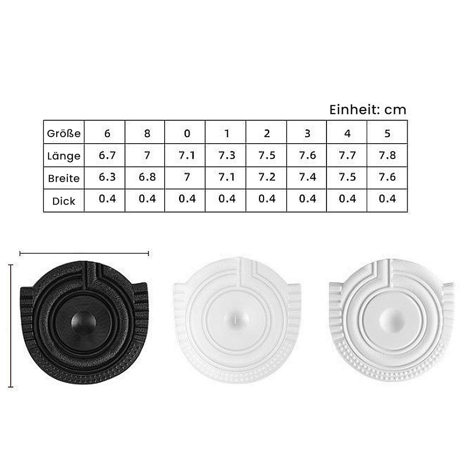 2 Sohlen-Pads Einlegesohlen Schuhe Weiß Anti-Verschleiß Rutschfeste Daisred Paar Foot Pads,