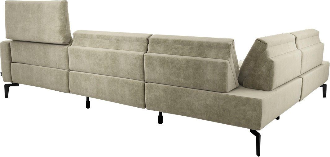 Komfortfunktionen Ecksofa (verstellbare Sitzhärte, Cosy1, Sensoo Sitzhöhe) 3 Sitzposition,