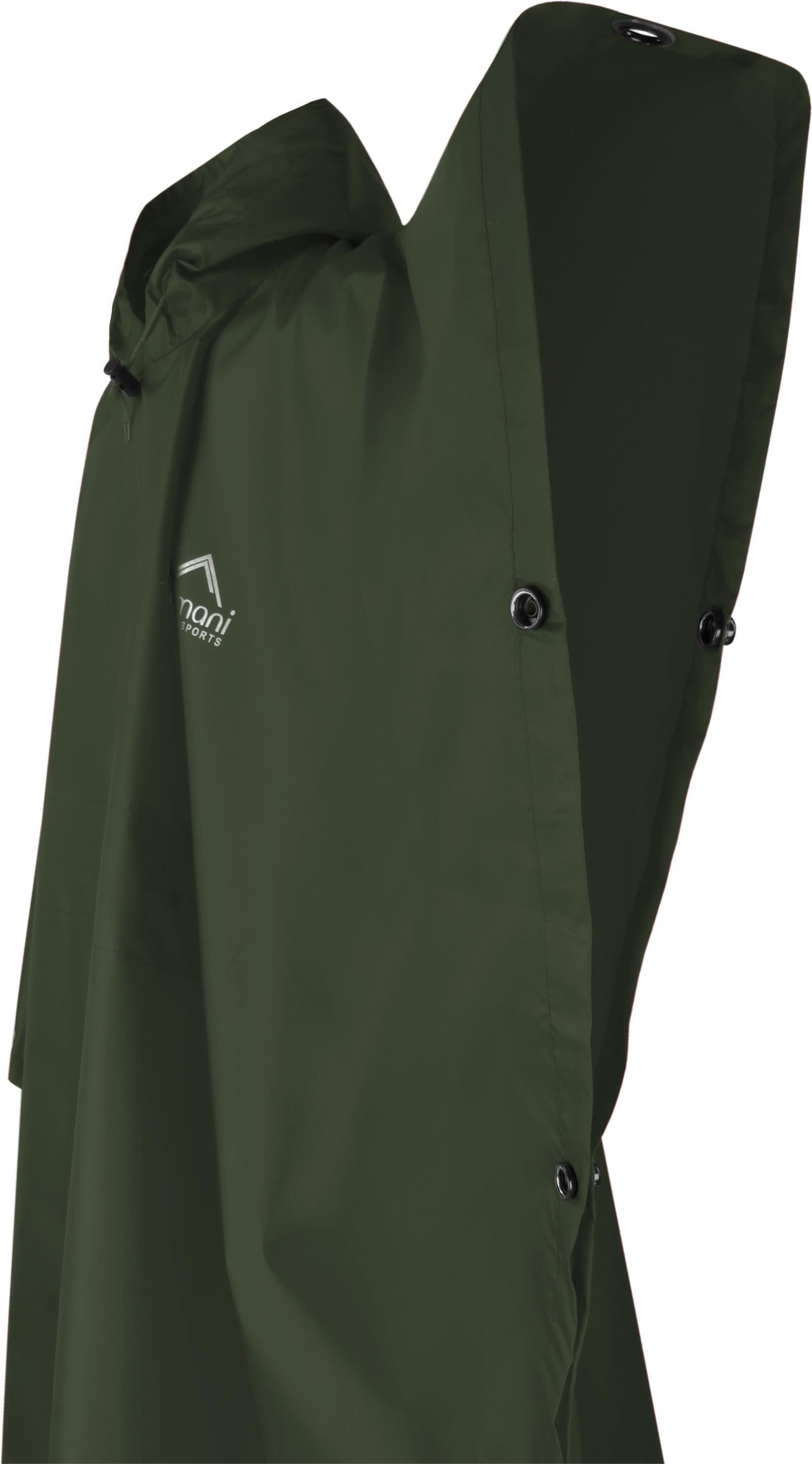 normani Regenponcho Ripstop Regenponcho Derry Wasserdichtes Regencape - Wassersäule: 6.000 mm