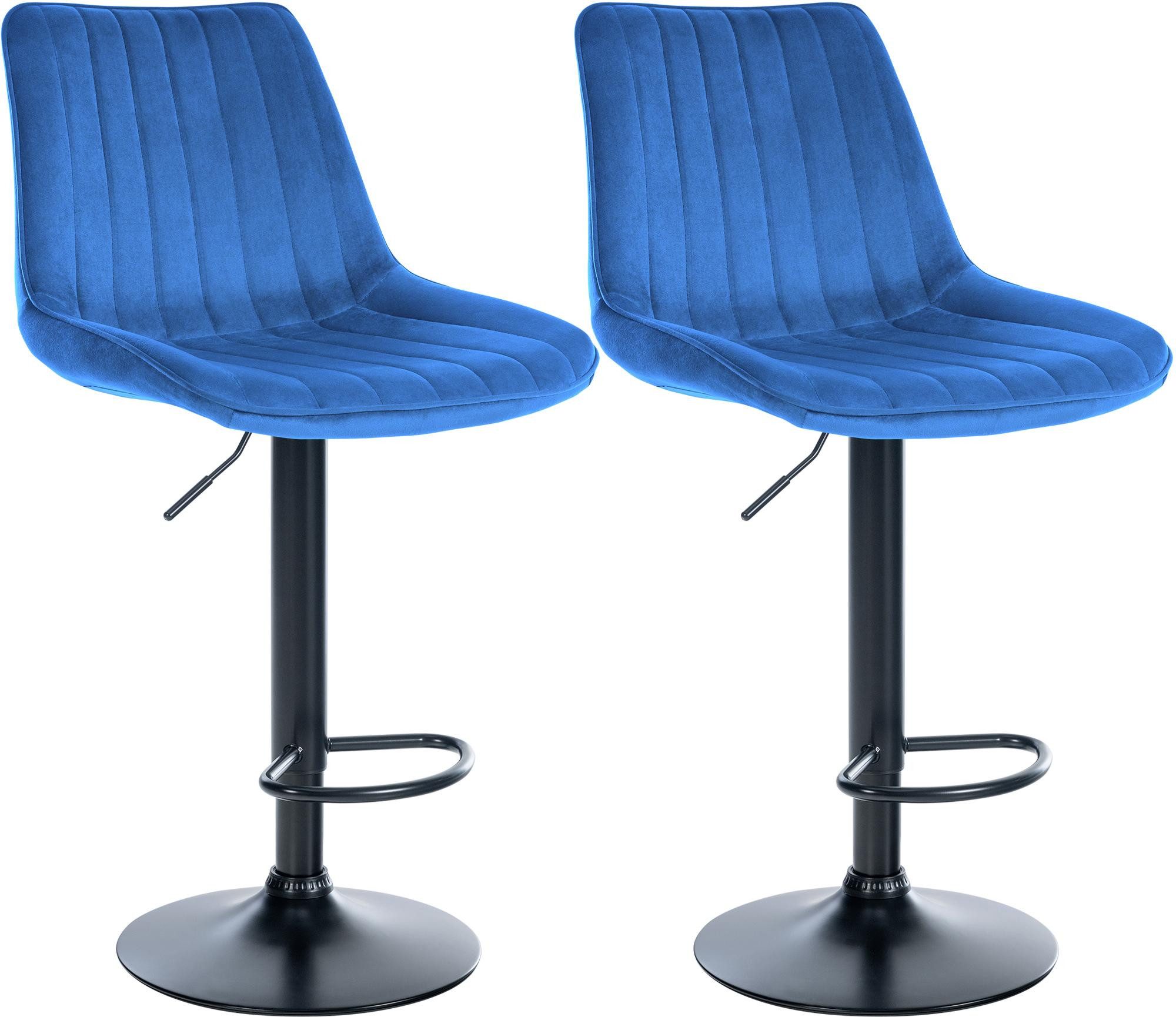 CLP Barhocker Toni Samt (2er Set, günstig online kaufen