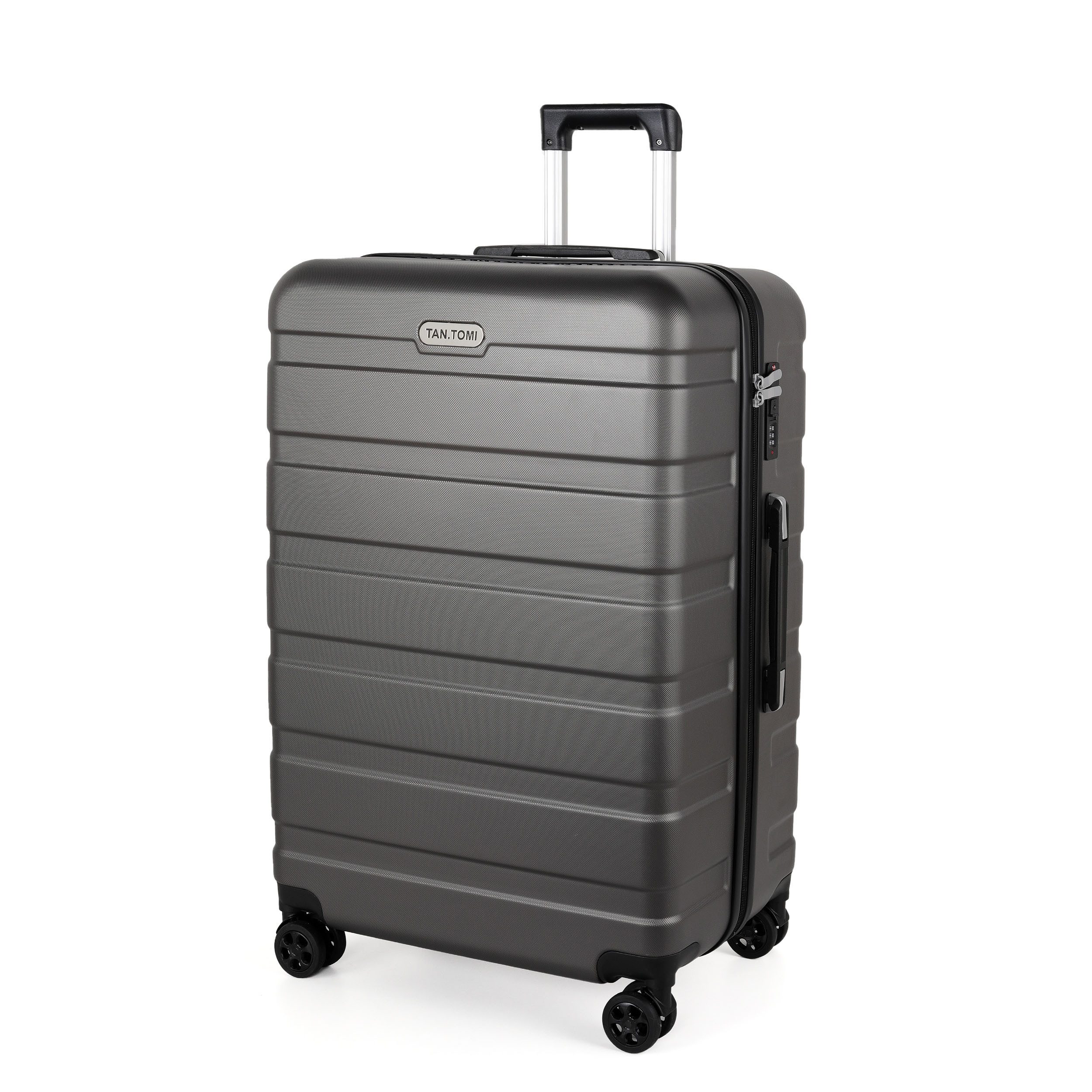 TAN.TOMI Handgepäckkoffer Koffer Hartschale Leicht Reisekoffer ABS Geräumig Haltbar(M L XL), 4 Rollen, Trolley Handgepäck Große Kapazität mit 4 Rollen und Zahlenschloss