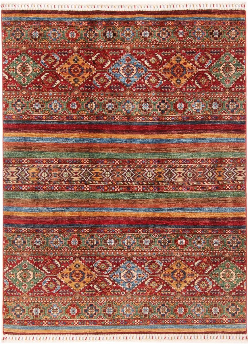 Orientteppich Arijana Shaal 144x193 Handgeknüpfter Orientteppich, Nain Trading, rechteckig, Höhe: 5 mm