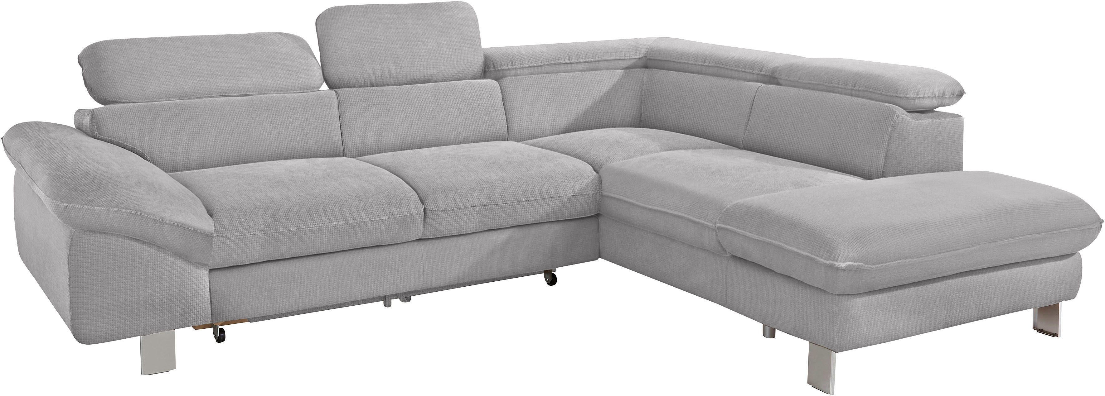 COTTA Ecksofa Driver L-Form, mit Kopfteilverstellung, wahlweise mit Bettfunktion & Bettkasten