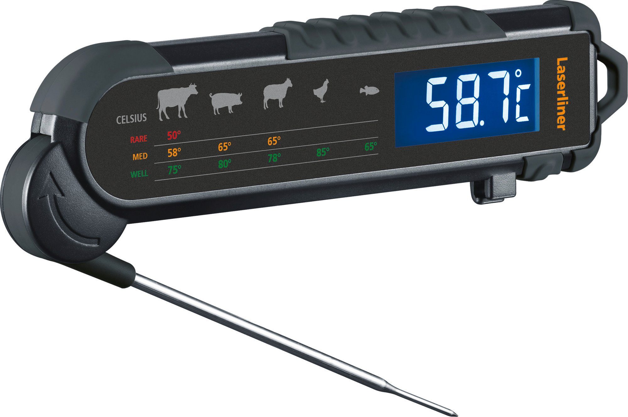 und Bratenthermometer Umarex LASERLINER Laserliner Grill-, Gar Thermodetektor ThermoMaitre