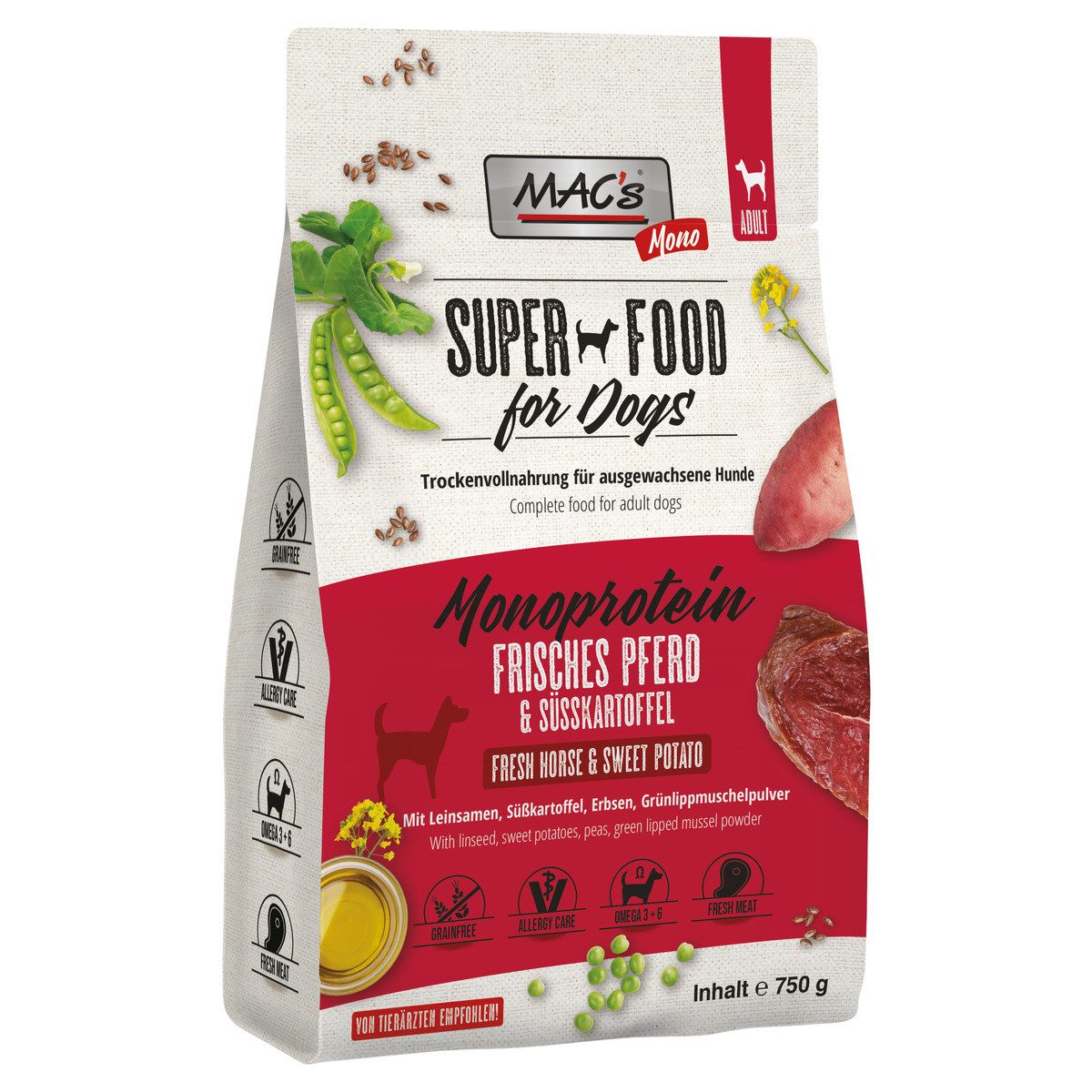 MAC'S Monoprotein frisches Pferd 750 g