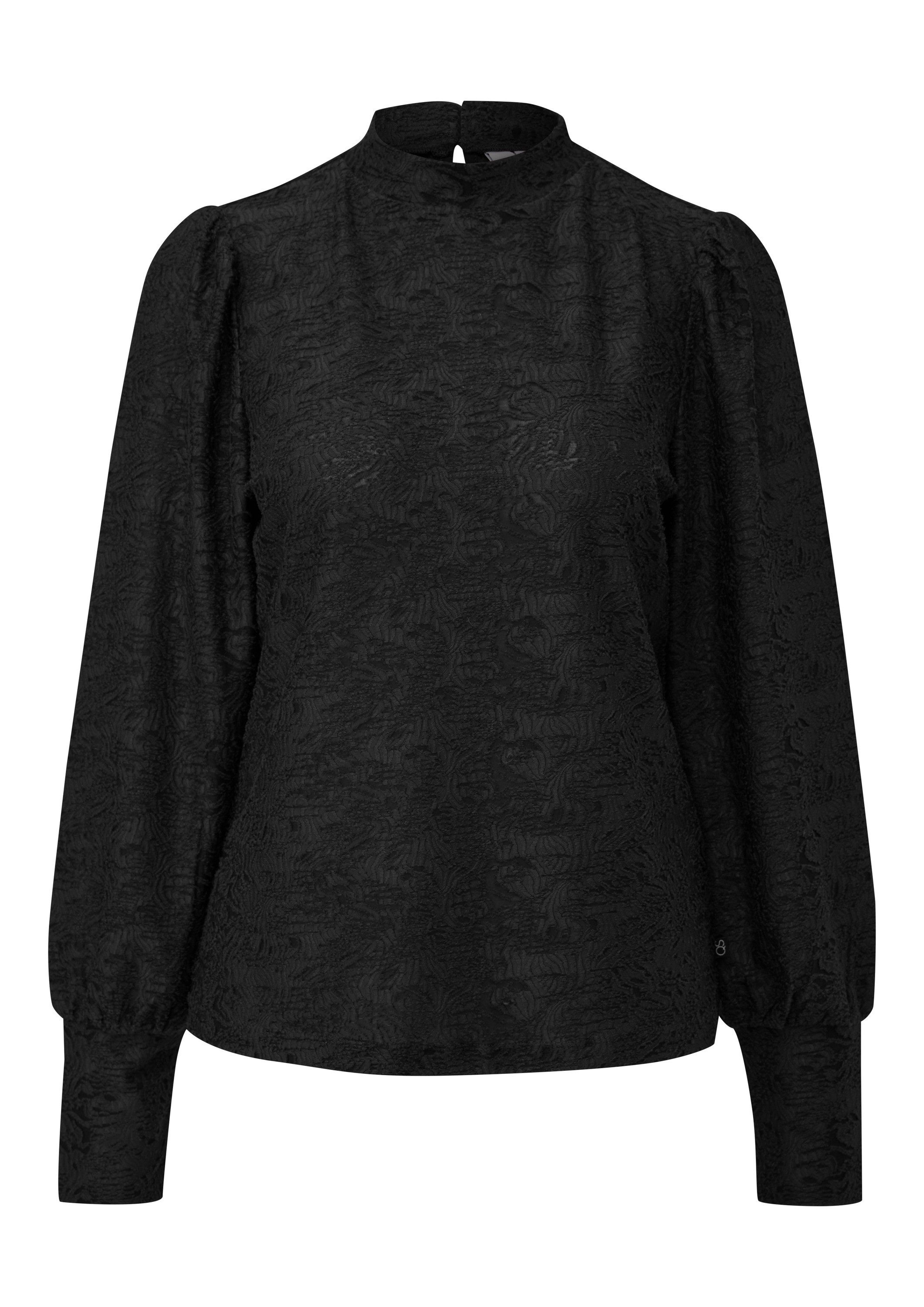 QS Langarmshirt T-Shirt Leicht transparentes Blusenshirt günstig online kaufen