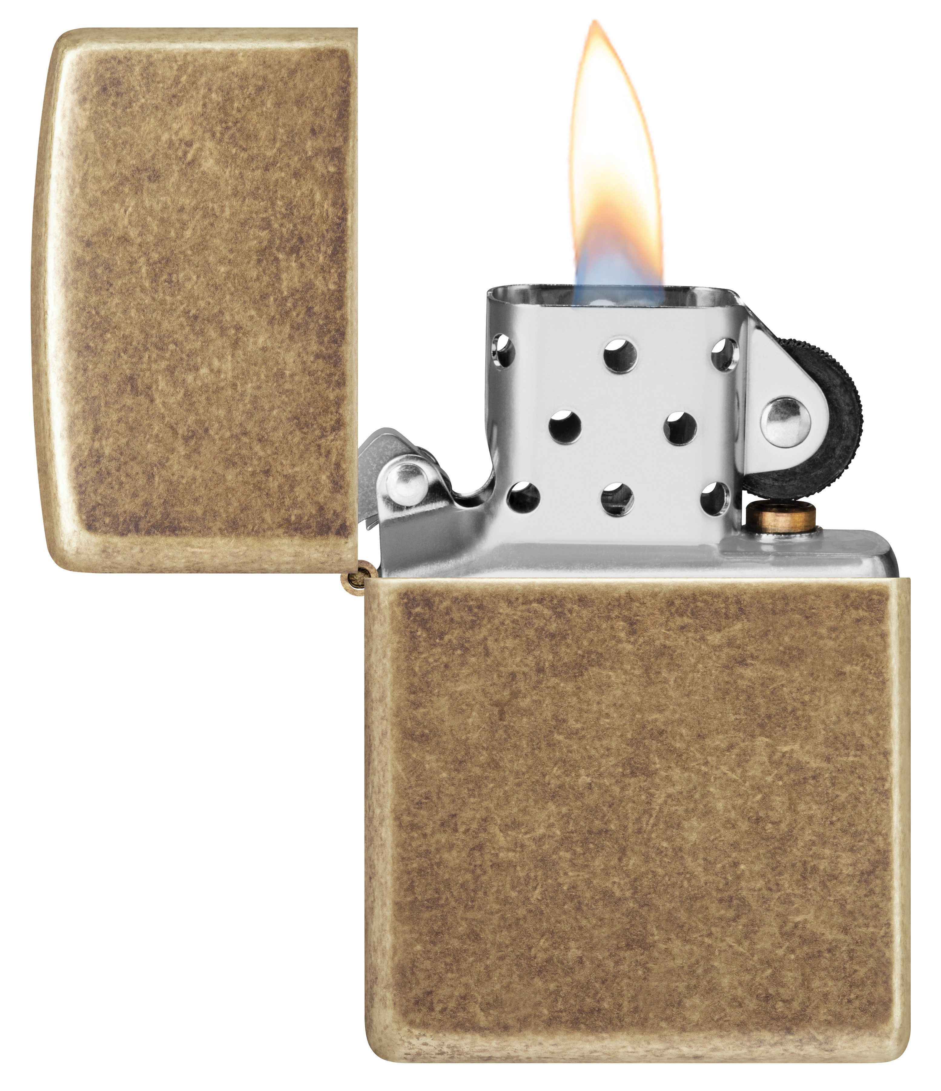 Zippo Feuerzeuge Zippo Sturmfeuerzeug - Base Model - Nachfüllbar Windfest Geschenkbox