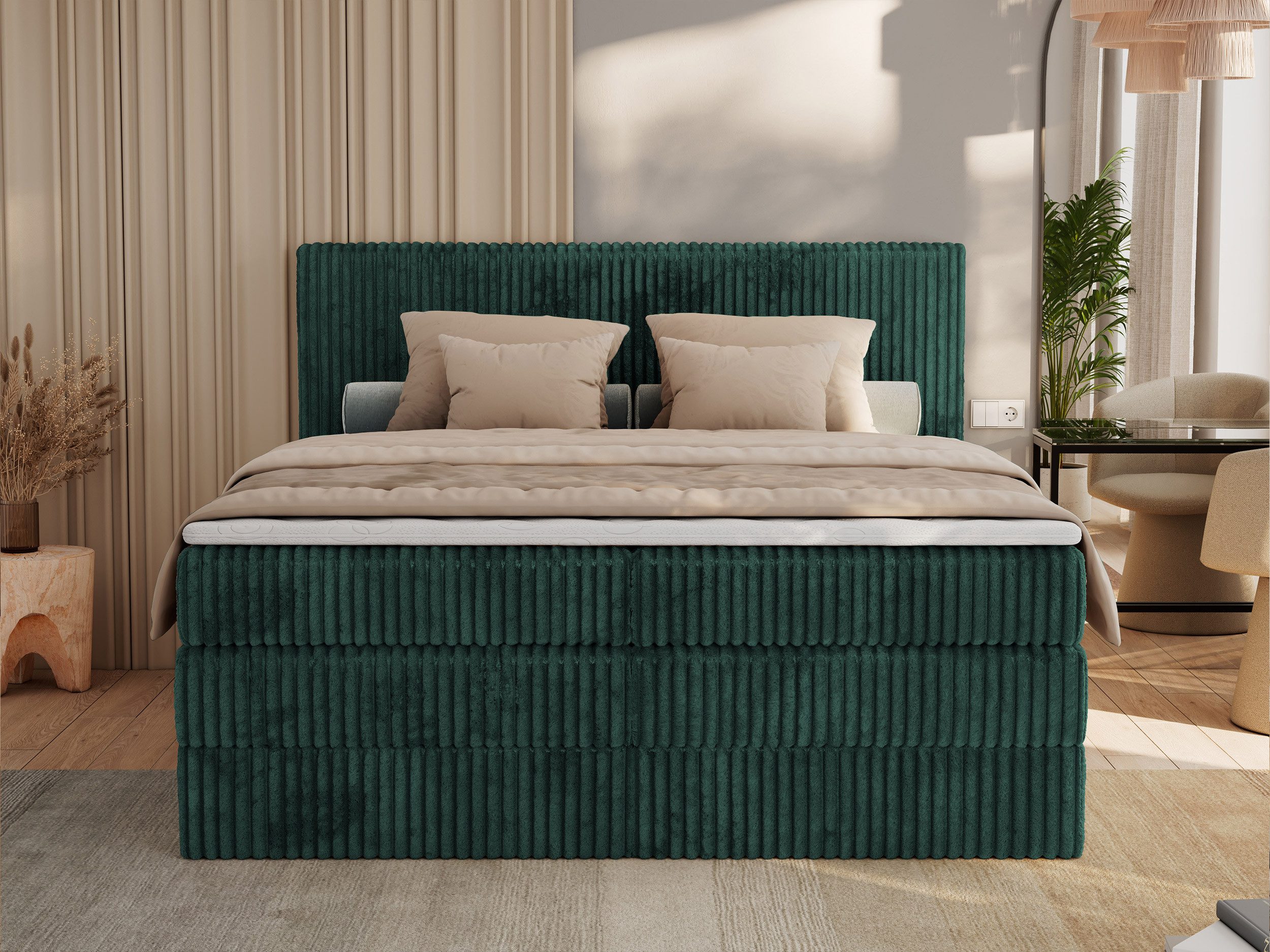 MKS MÖBEL Boxspringbett TILIANO KING (Packung, günstig online kaufen
