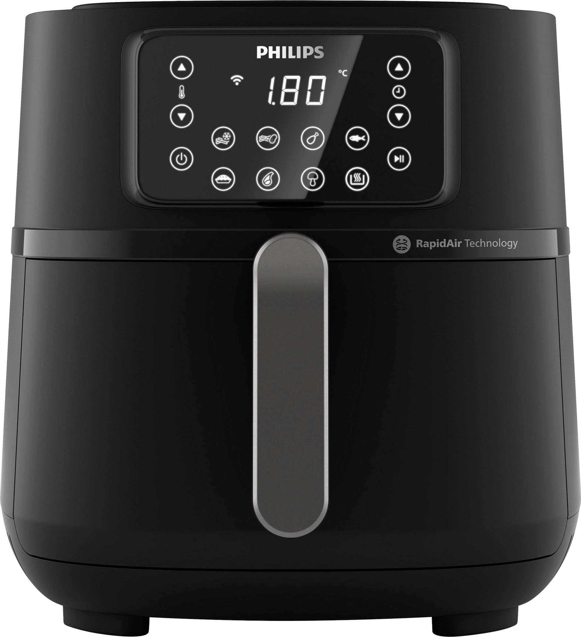 XXL WiFi und Konnektivität HD9285/90, 2000 mit Airfryer Warmhaltefunktion Philips W, Heißluftfritteuse