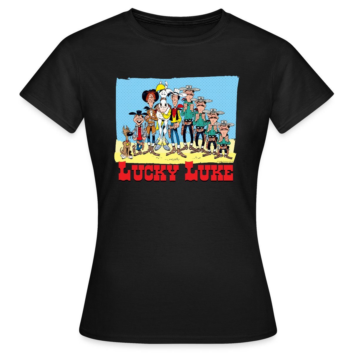 T-Shirt Lucky Luke Charaktere Frauen T-Shirt