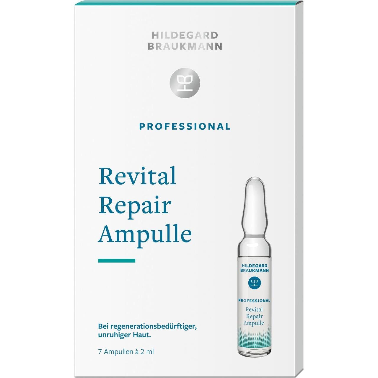 Hildegard Braukmann Gesichtsserum Professional Plus Revital Repair Ampulle, Erfrischend & Entspannend – Versorgt die Haut mit