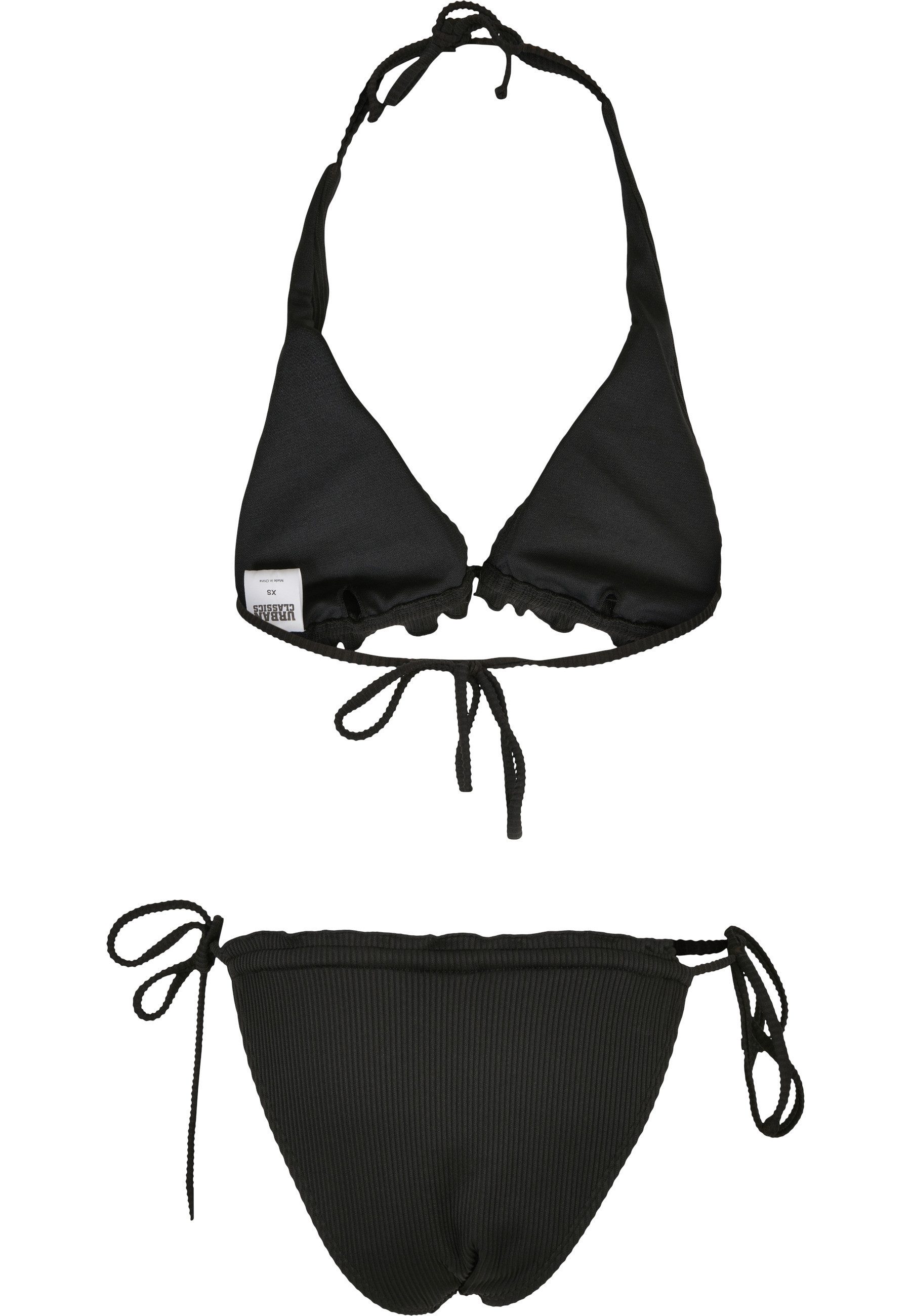 URBAN CLASSICS Bügel-Bikini Urban Classics Damen Ladies Rib Babylock Triangle Bikini