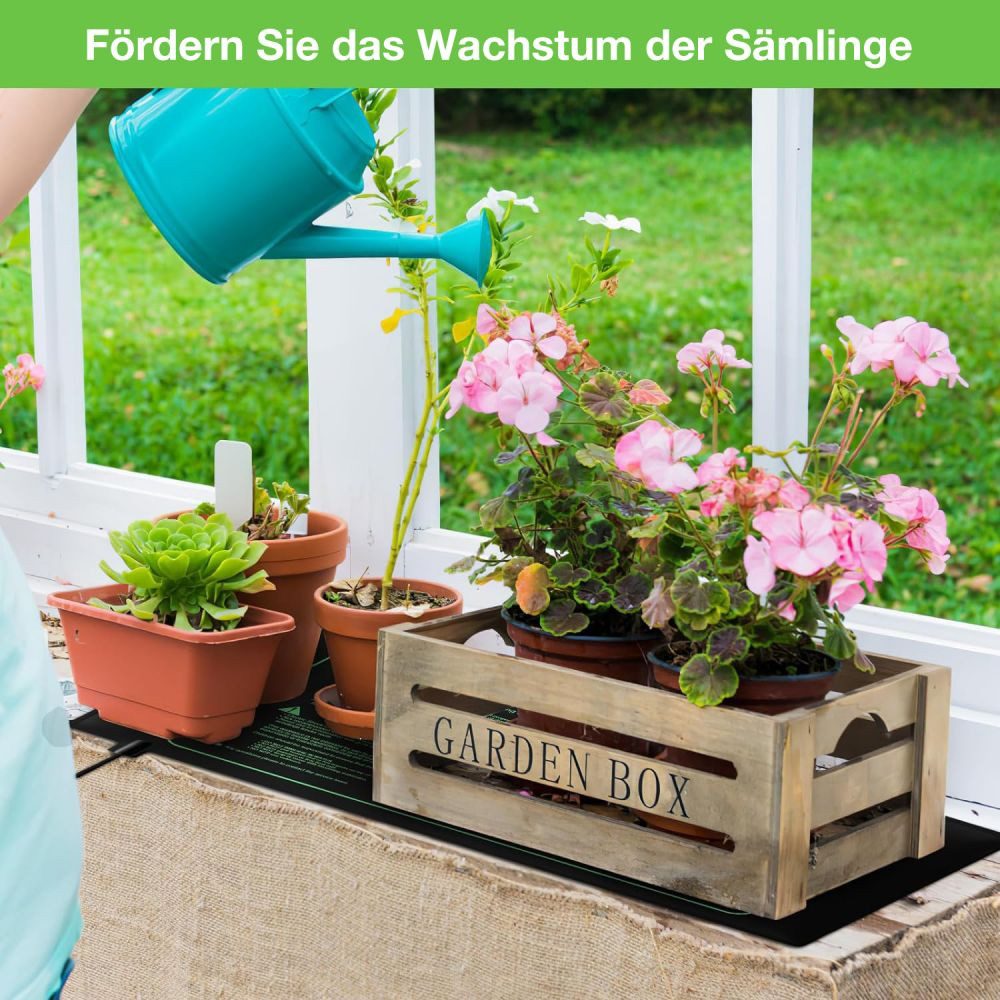 QUBEBU Heizmatten Heizmatte Pflanzen Gewächshaus, mit Thermostat, für Sämli günstig online kaufen