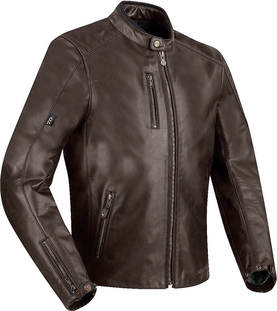 Segura Motorradjacke Laxey Motorrad Lederjacke herausnehmbares Innenfutter
