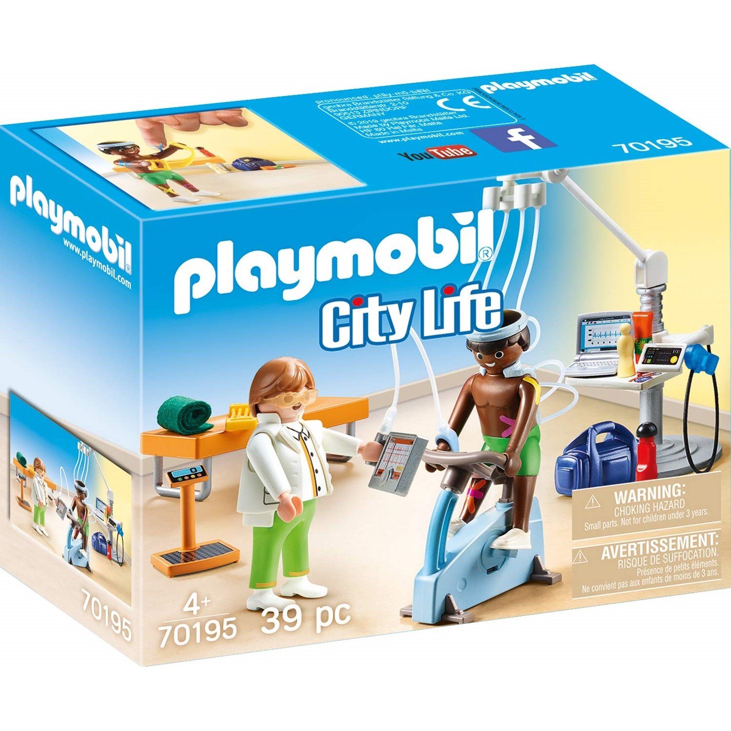 Playmobil® 70195 Beim Facharzt: Physiotherapeut Konstruktions-Spielset günstig online kaufen