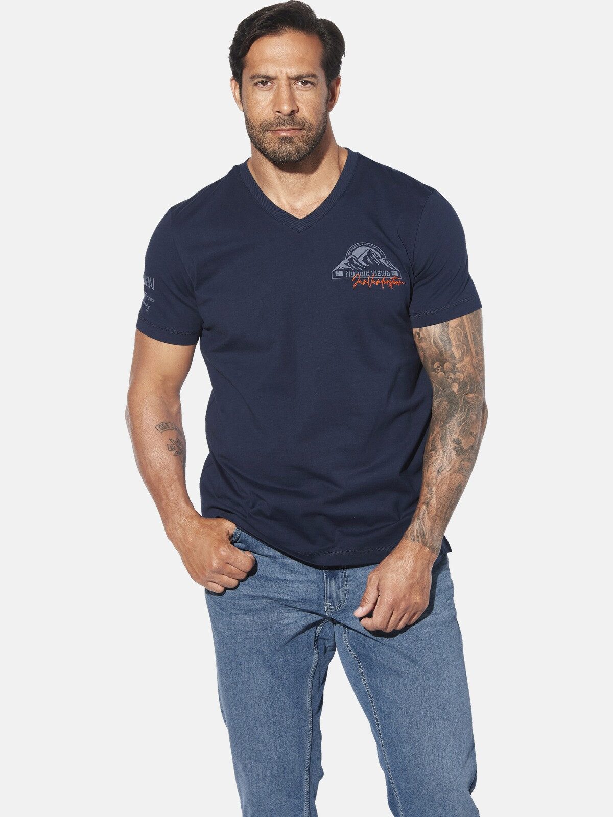 Jan Vanderstorm T-Shirt JENDUR im Doppelpack günstig online kaufen