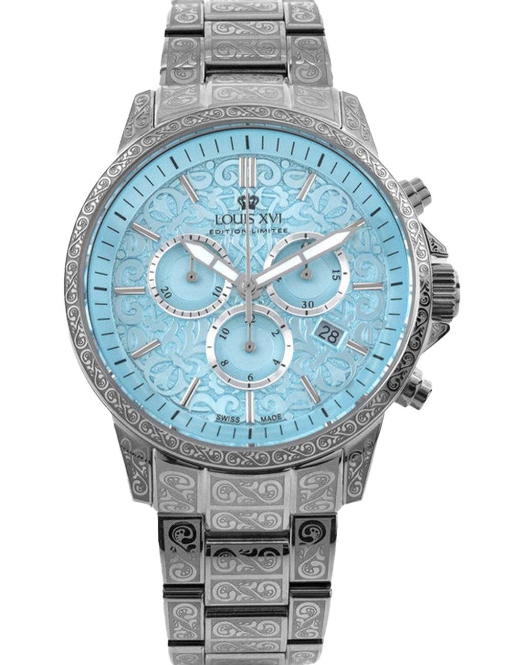 LOUIS XVI Quarzuhr Louis XVI LXVI1822 Herrenuhr Palais Royal 2.0 Chrono Limited 43mm 10AT Louis XVI LXVI1822 Herrenuhr Palais Royal 2.0 Chrono Limited 43mm 10ATM