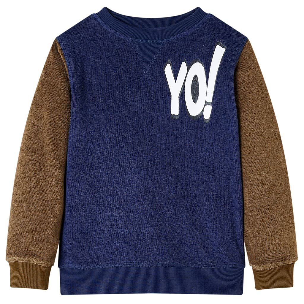 Sweatshirt Kinder-Sweatshirt Dunkles Marineblau 104
