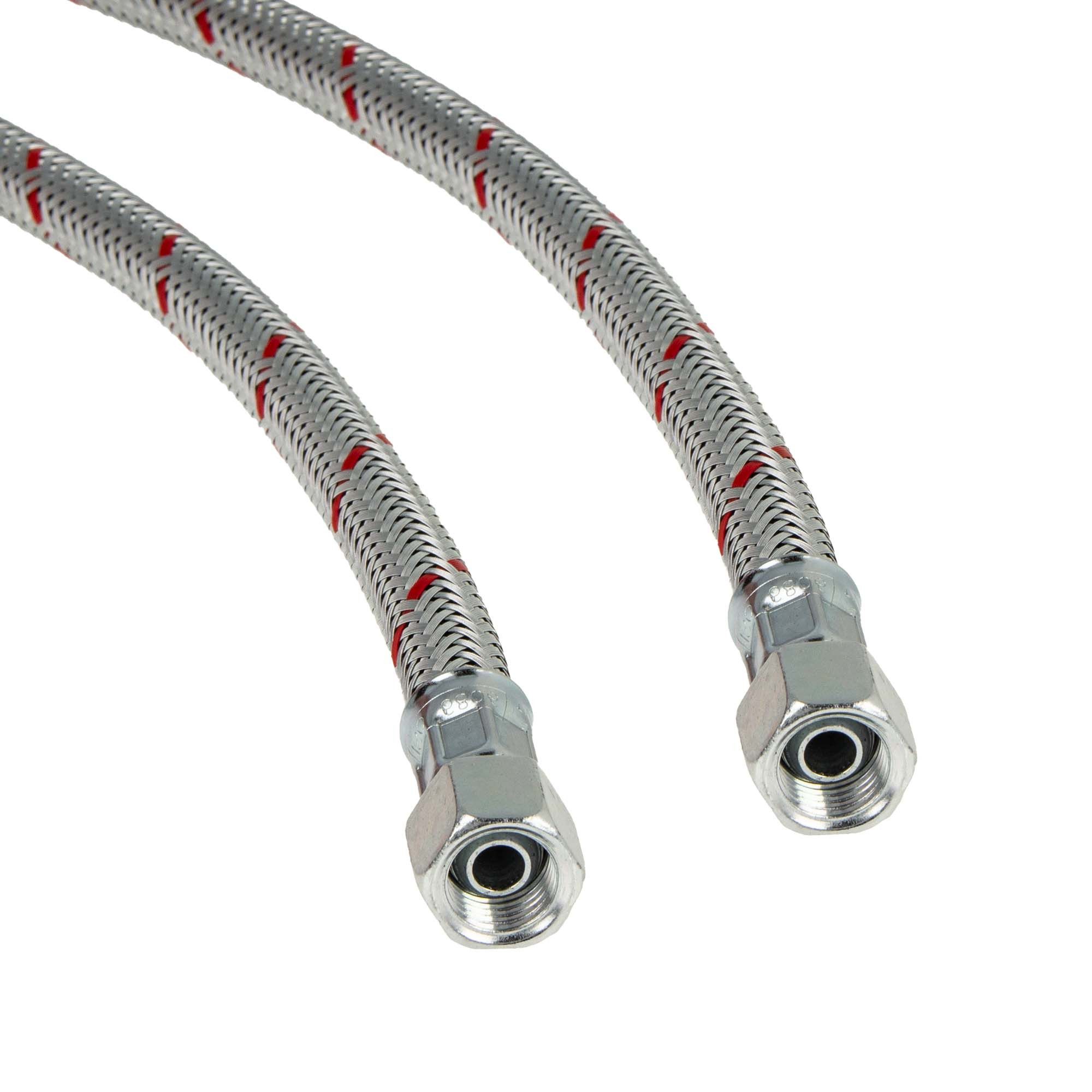 tecuro Wasserrohr Universal - Ölschlauch beidseiting Überwurfmutter - konisch dichtend, 1/4 Zoll x 1/4 Zoll x 1000 mm