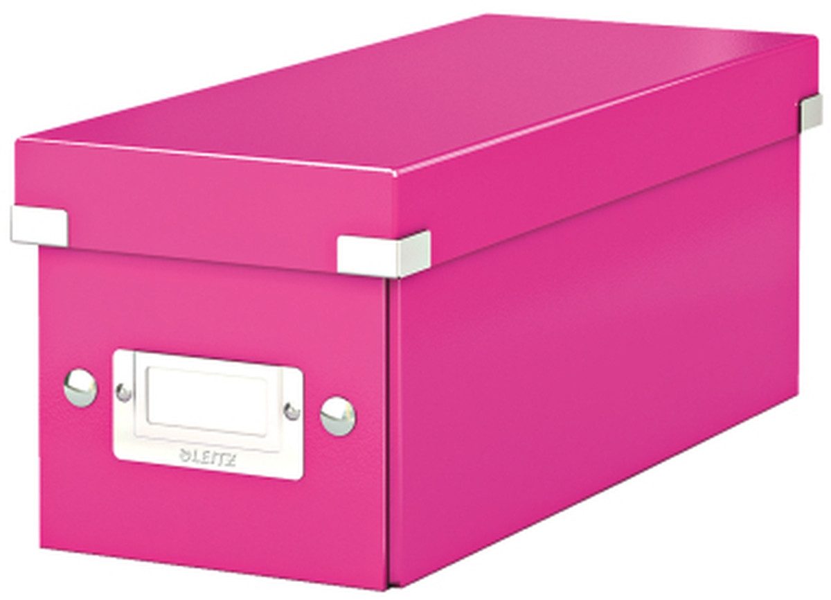 Aufbewahrungsbox Ablagebox Click & Store CD pink