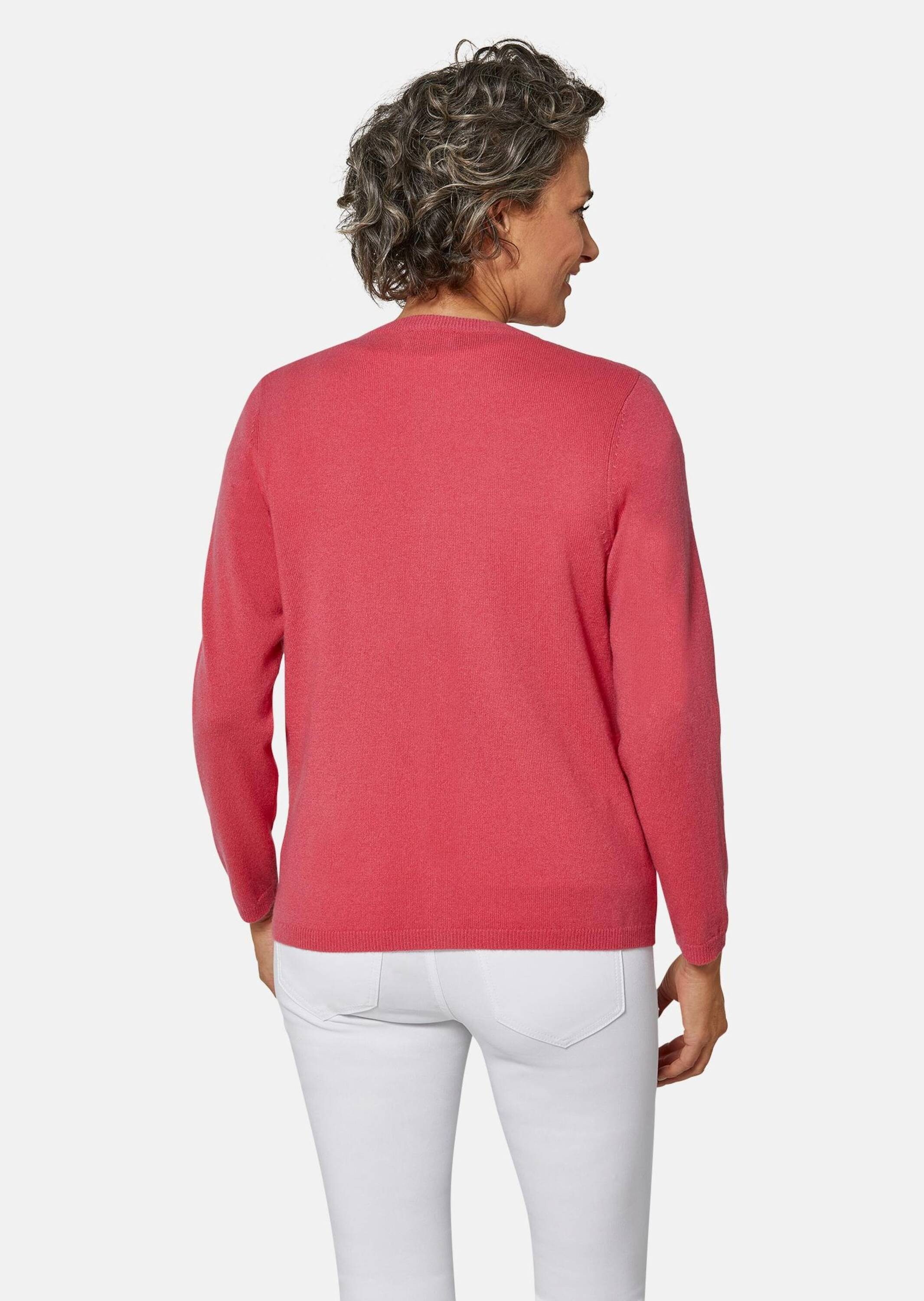 GOLDNER Strickjacke Eleganter Herbstcardigan mit Rundhals Weiche Strickjacke mit Rippenabschlüssen, Knopfleiste und Langarm – Bild 3 von 5