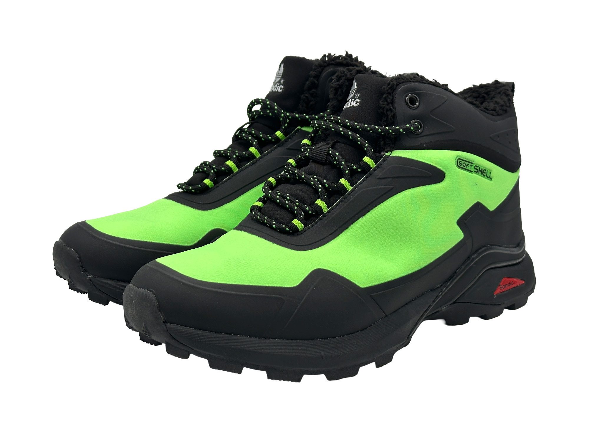 Nowaland gefütterte Trekkingschuhe Outdoorschuhe Wanderstiefel Isolierende Innenfütterung, Softshell-Obermaterial