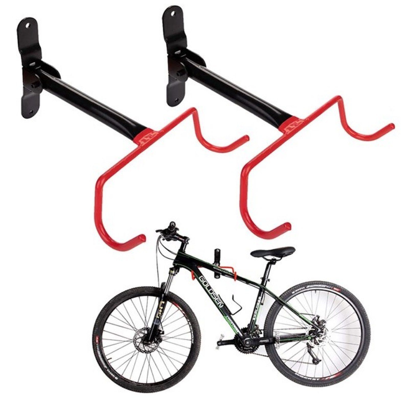 Fahrradständer 2er Set Fahrrad Wandhalterung, Fahrradhalter Garage, klappbare Wandh
