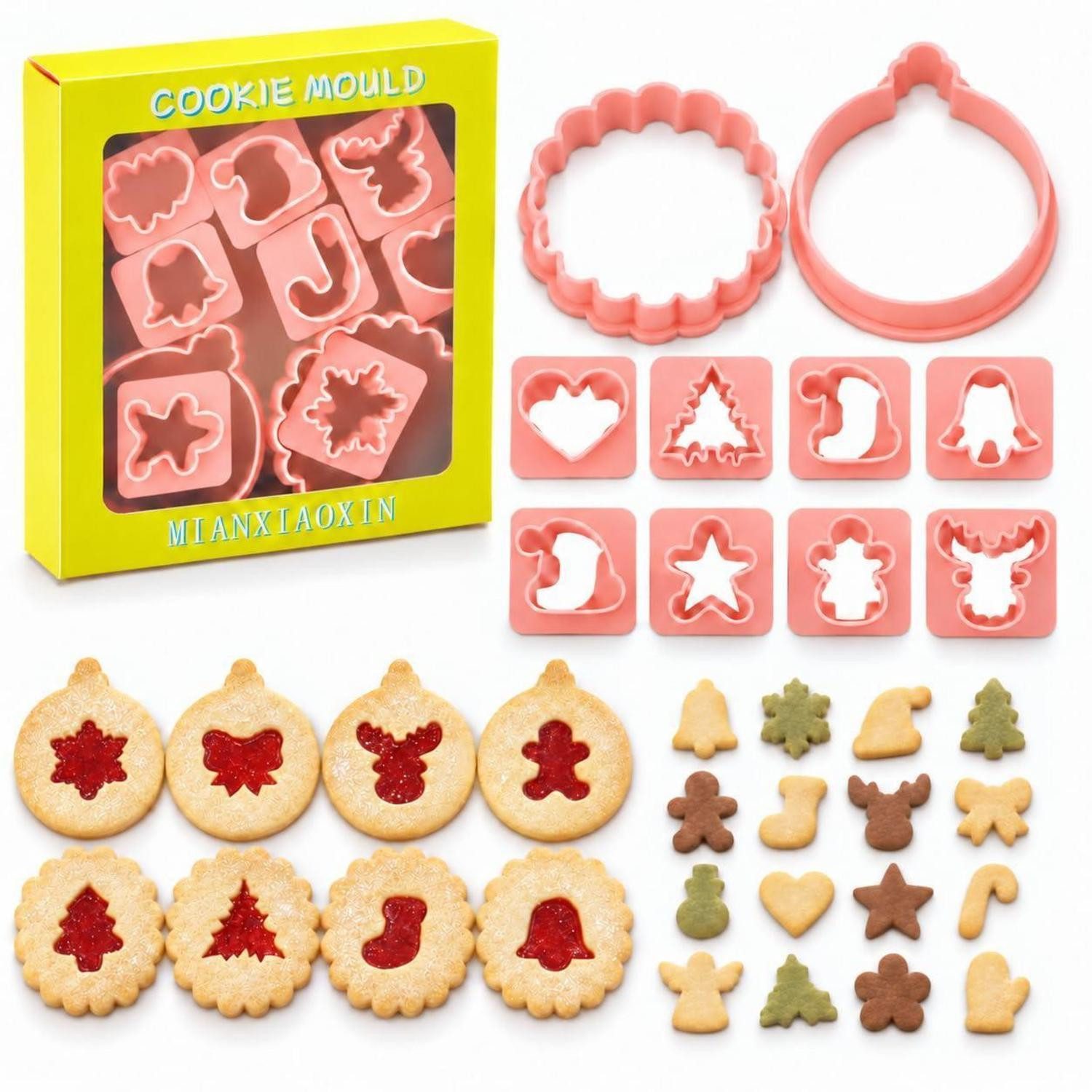 LuxusKollektion Ausstechform Weihnachtsausstechformen 10er Set, Kunststoff, (10-St)