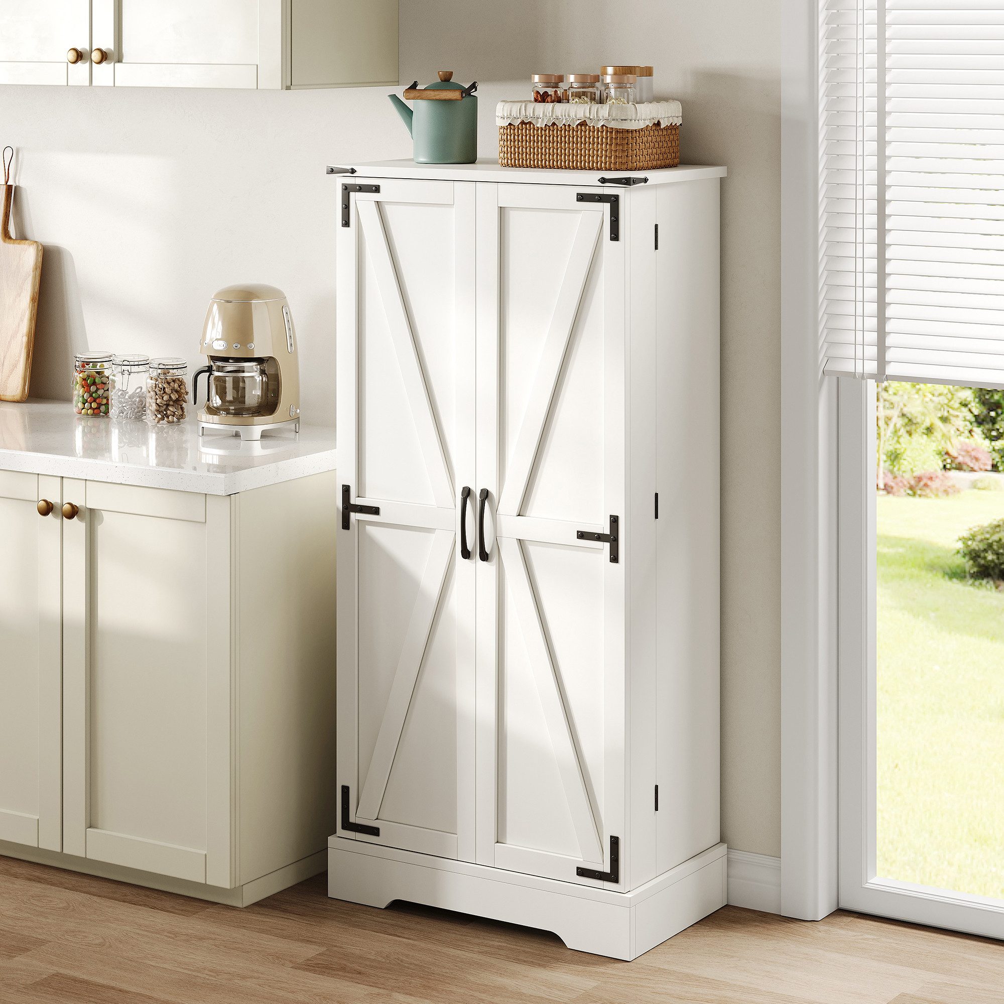 REDOM Sideboard Modernes Küchenschrank (mit LED-Beleuchtung günstig online kaufen