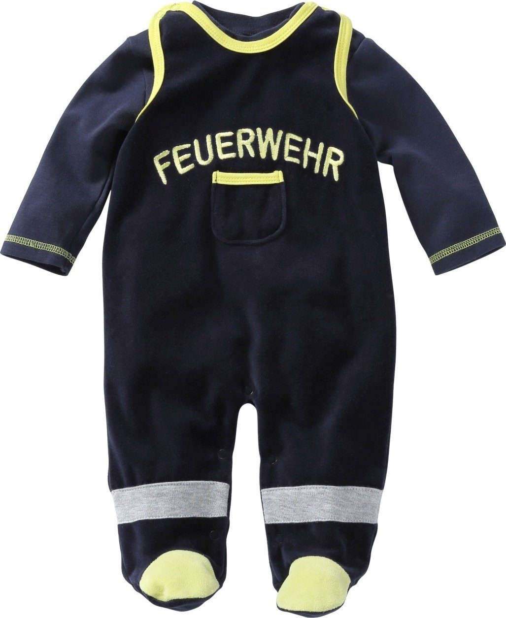 Schnizler Strampler Strampler-Set Nicki Feuerwehr