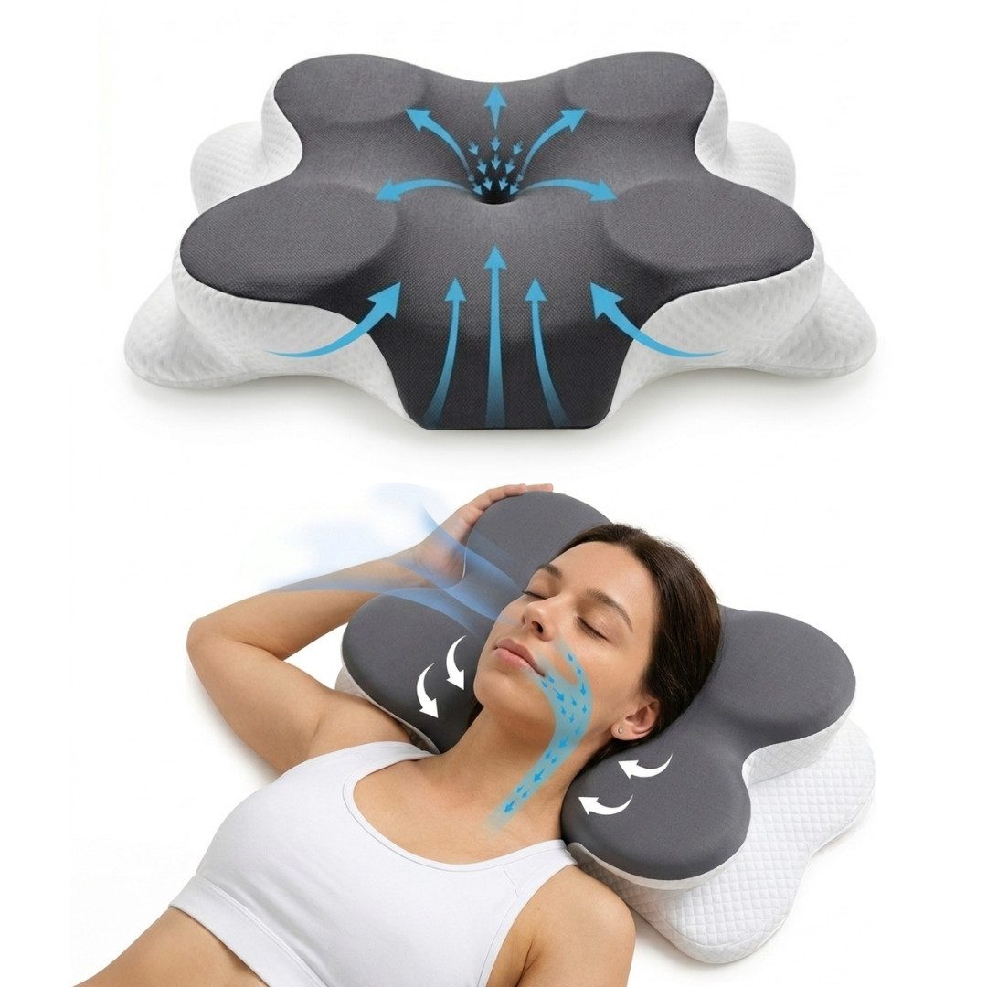 LIVINA HOME Nackenstützkissen Premium Kopfkissen, Ergonomisches Nackenkissen gegen Nackenschmerzen, Füllung: Memory Foam, Meditation, Seitenschläfer, Bauchschläfer, Rückenschläfer, 1 oder 2-tlg. erhältlich, Orthopädisches Kissen, für Seiten-, Rücken- & Ba