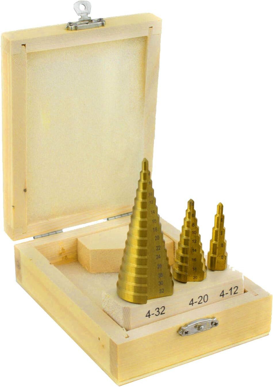 Falon-Tech Stufenbohrer HSS Titan eloxiert Gold günstig online kaufen