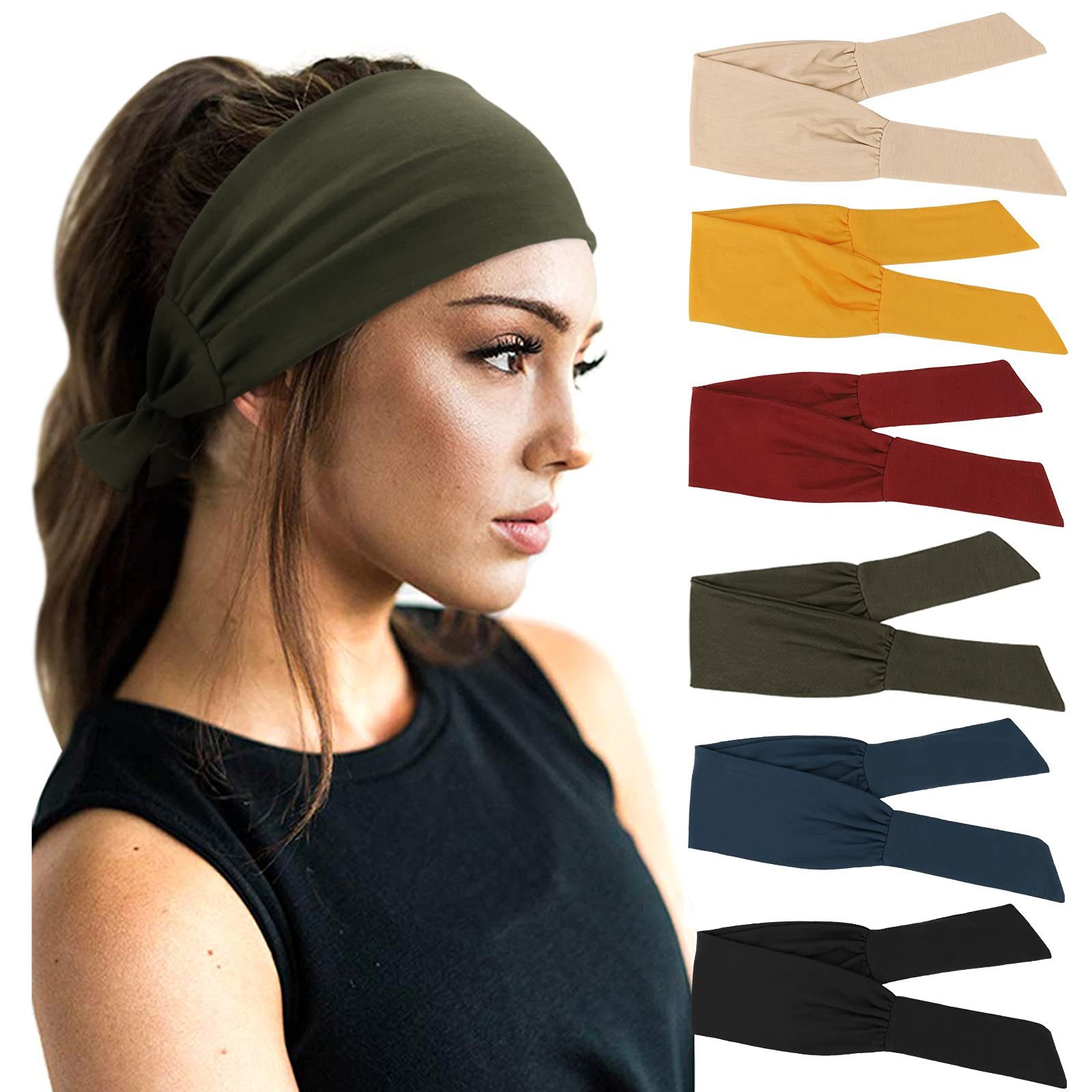 Stirnband Damen Boho Stirnband Kopfband Haarband Gedruckt Stirnbänder