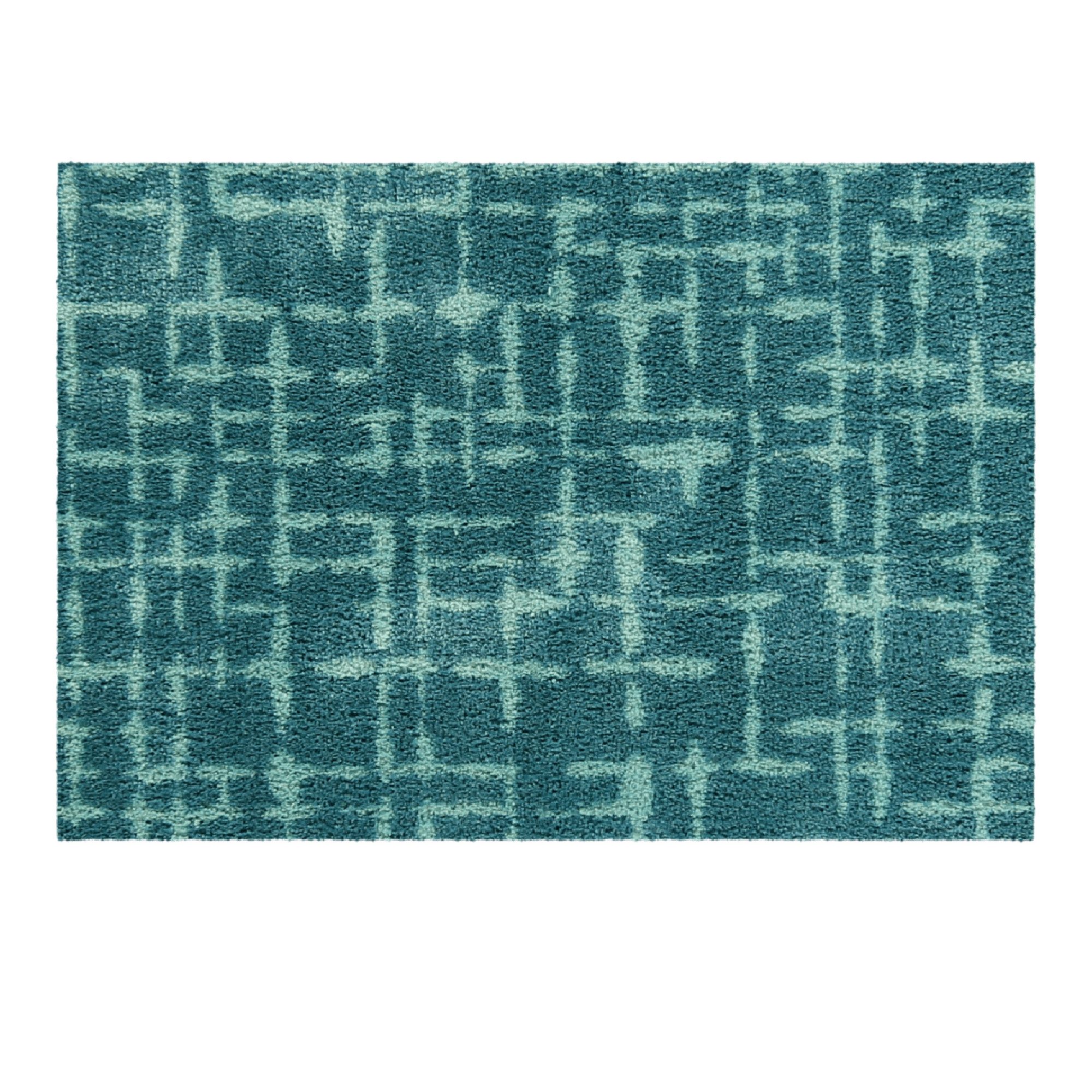 akzente Fußmatte Feel Checker Plate, Rechteckig, Höhe: 6 mm, 50x70 cm, Polyester, Latex, rutschfest, saugfähig, Schmutzfänger