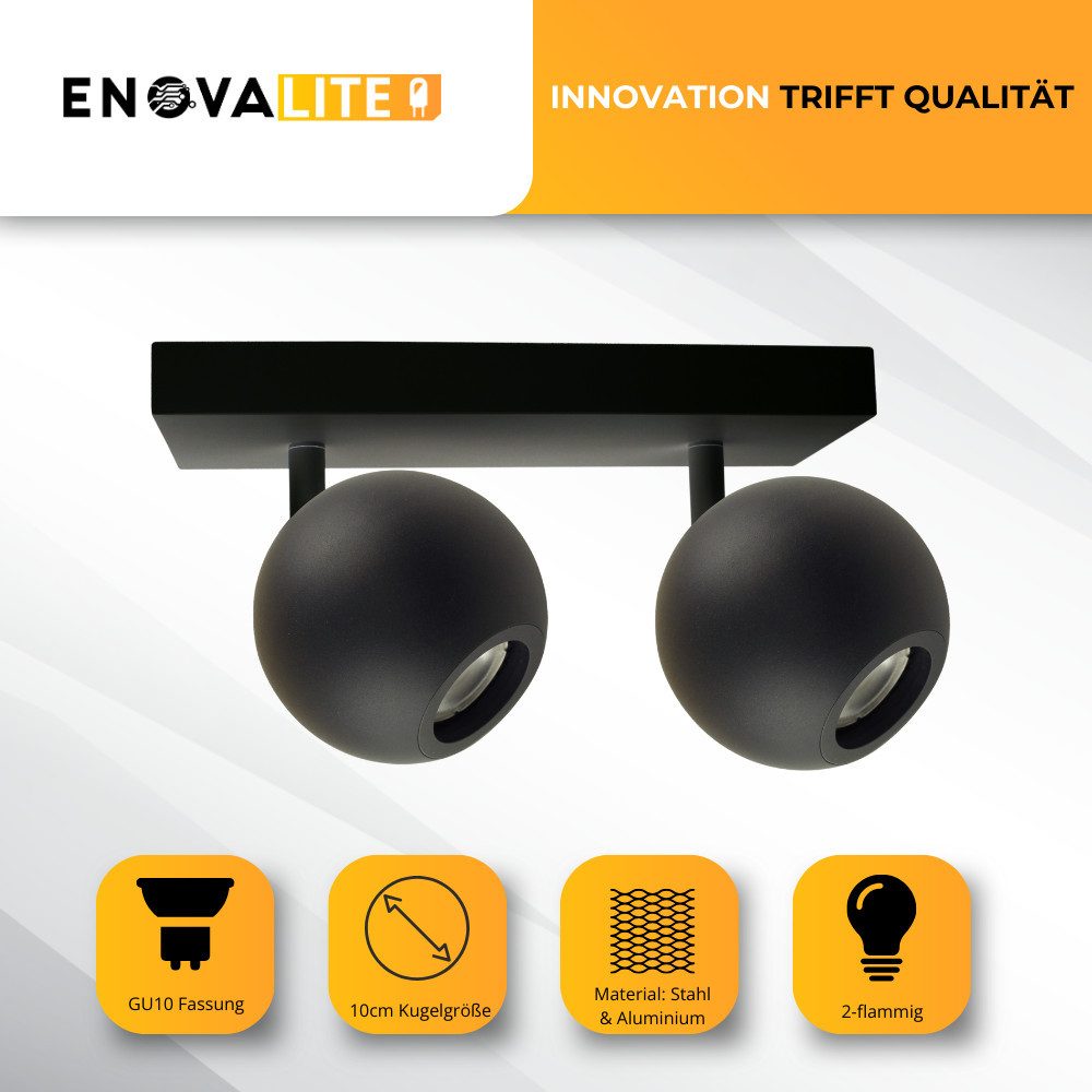 ENOVALITE LED Aufbaustrahler ENOVALITE LED Aufbauspot 14 W schwarz