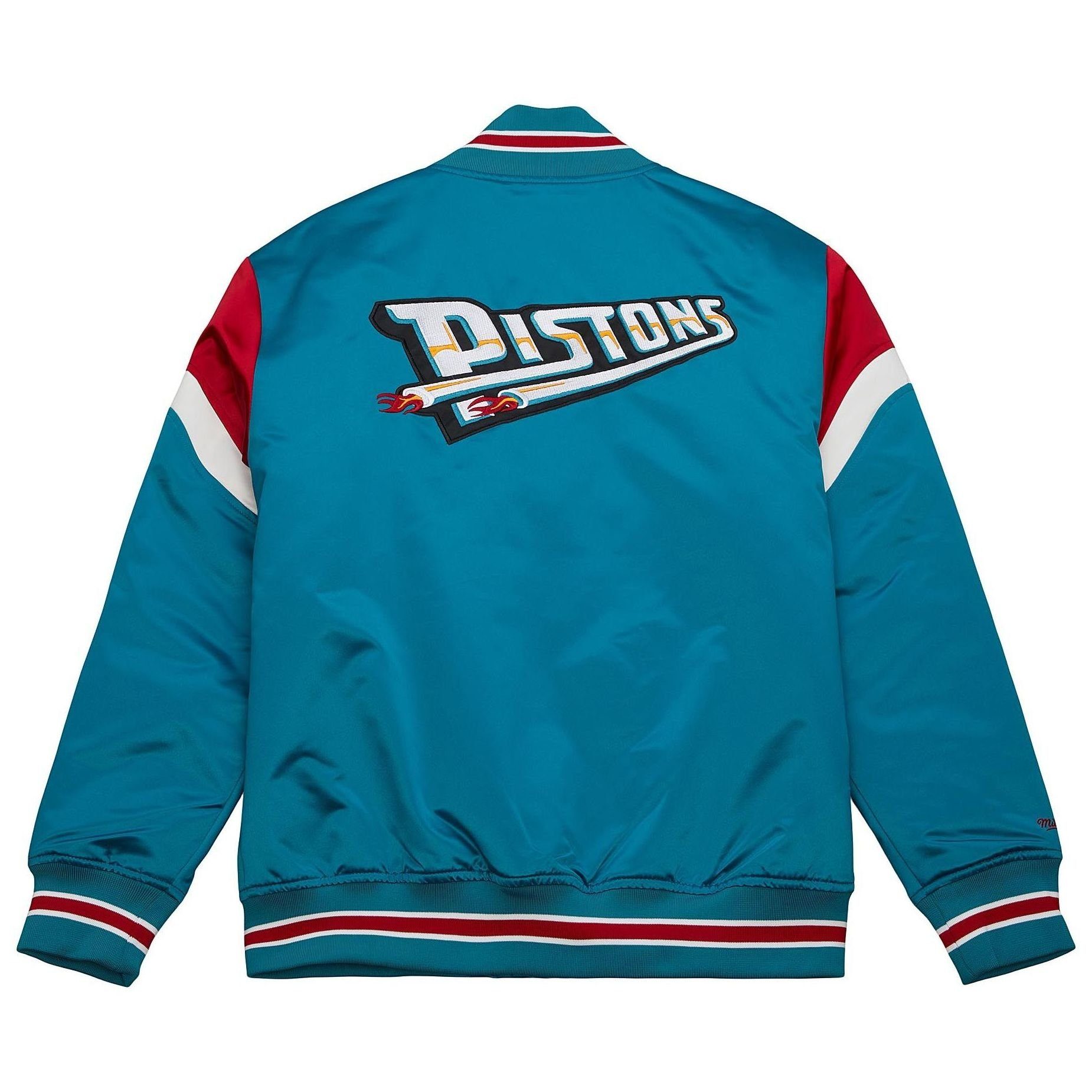 Satin NBA & Mitchell Pistons Heavyweight Detroit Ness Collegejacke