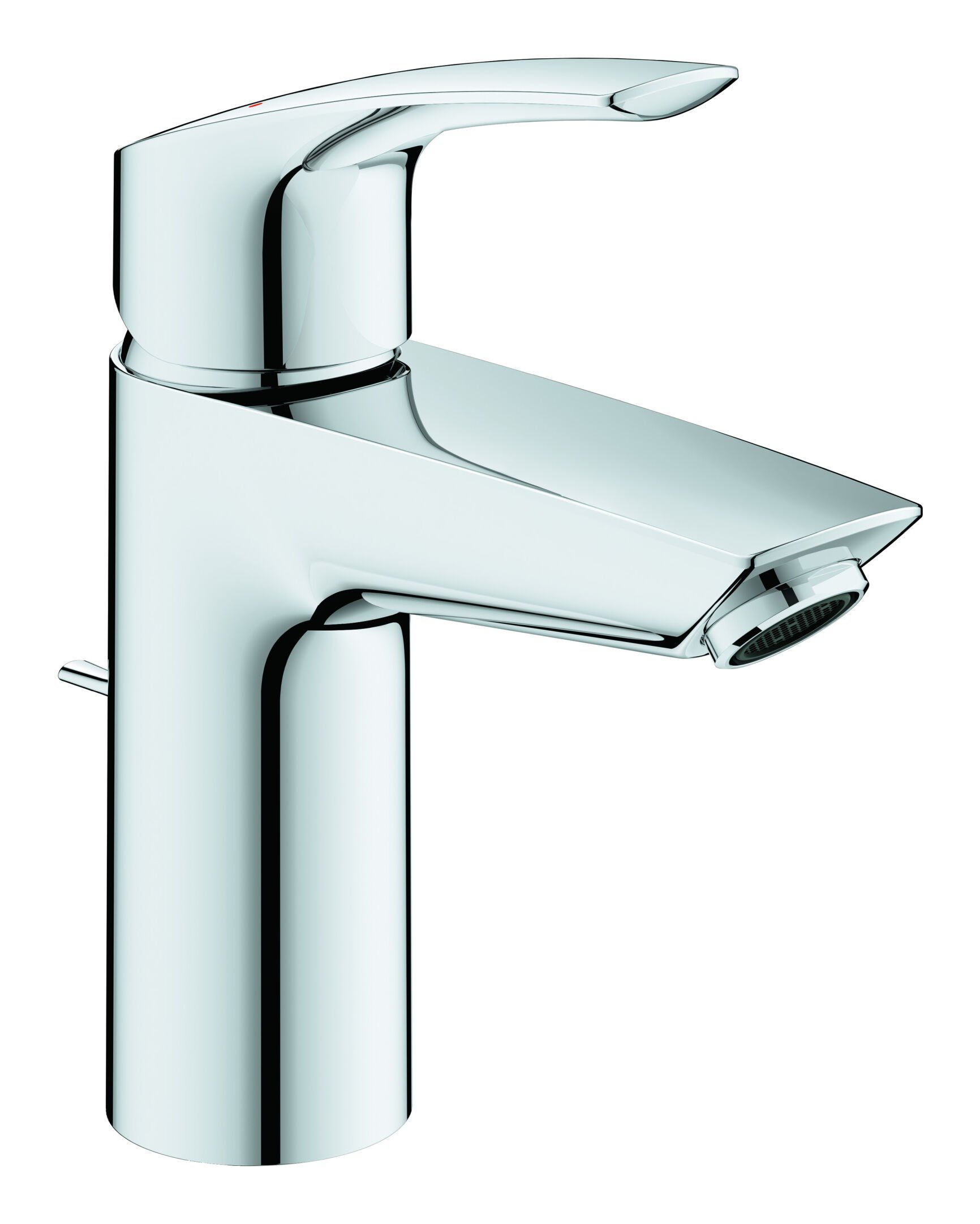 Grohe Waschtischarmatur Eurosmart Einhand-Waschtischbatterie mit Zugstangen-Ablaufgarnitur S-Size