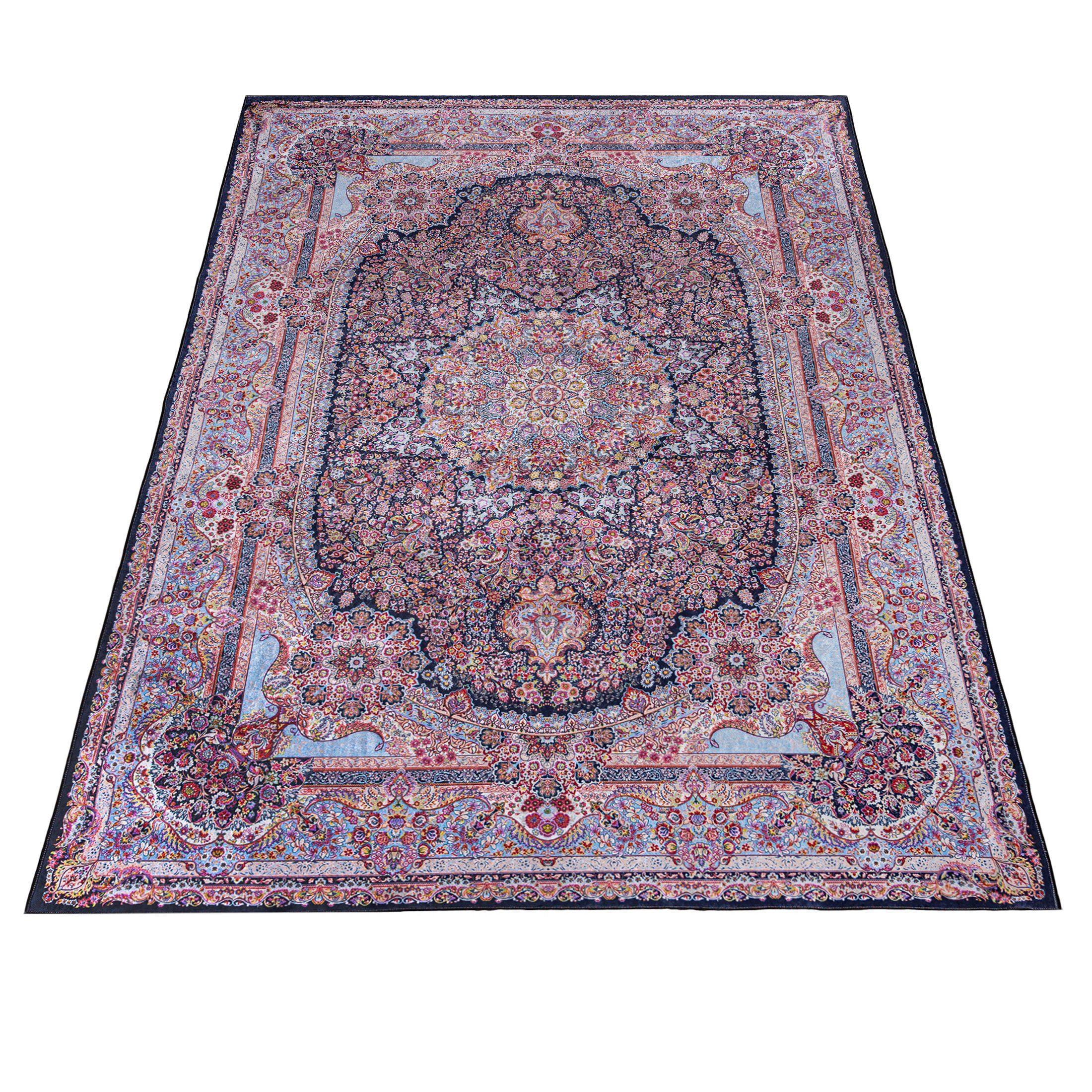 Höhe mm, 9108 Rutschfest Vintage x in Waschmaschine, 5 170 / Teppich, Kurflor, Orient Pink 120 Orientalisch Orientteppich Mazovia, Waschbar Rosa cm, Teppich Traditioneller