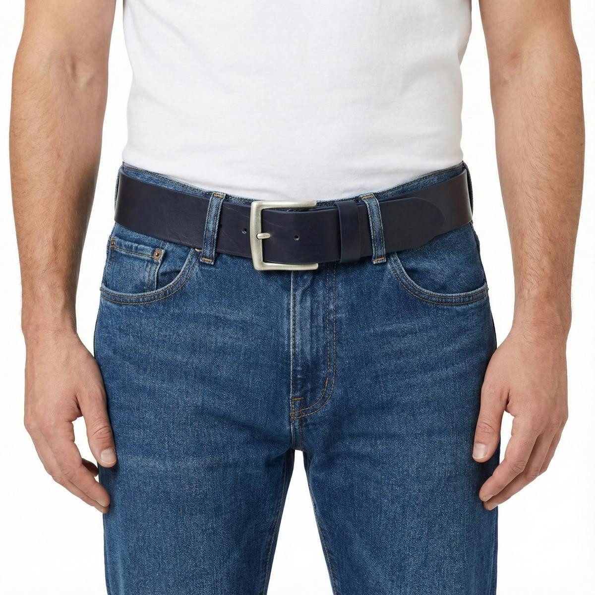 BELTINGER Ledergürtel Jeansgürtel aus Vollrindleder 5 cm - Leder-Gürtel für Herren 50mm - Br (1-St)