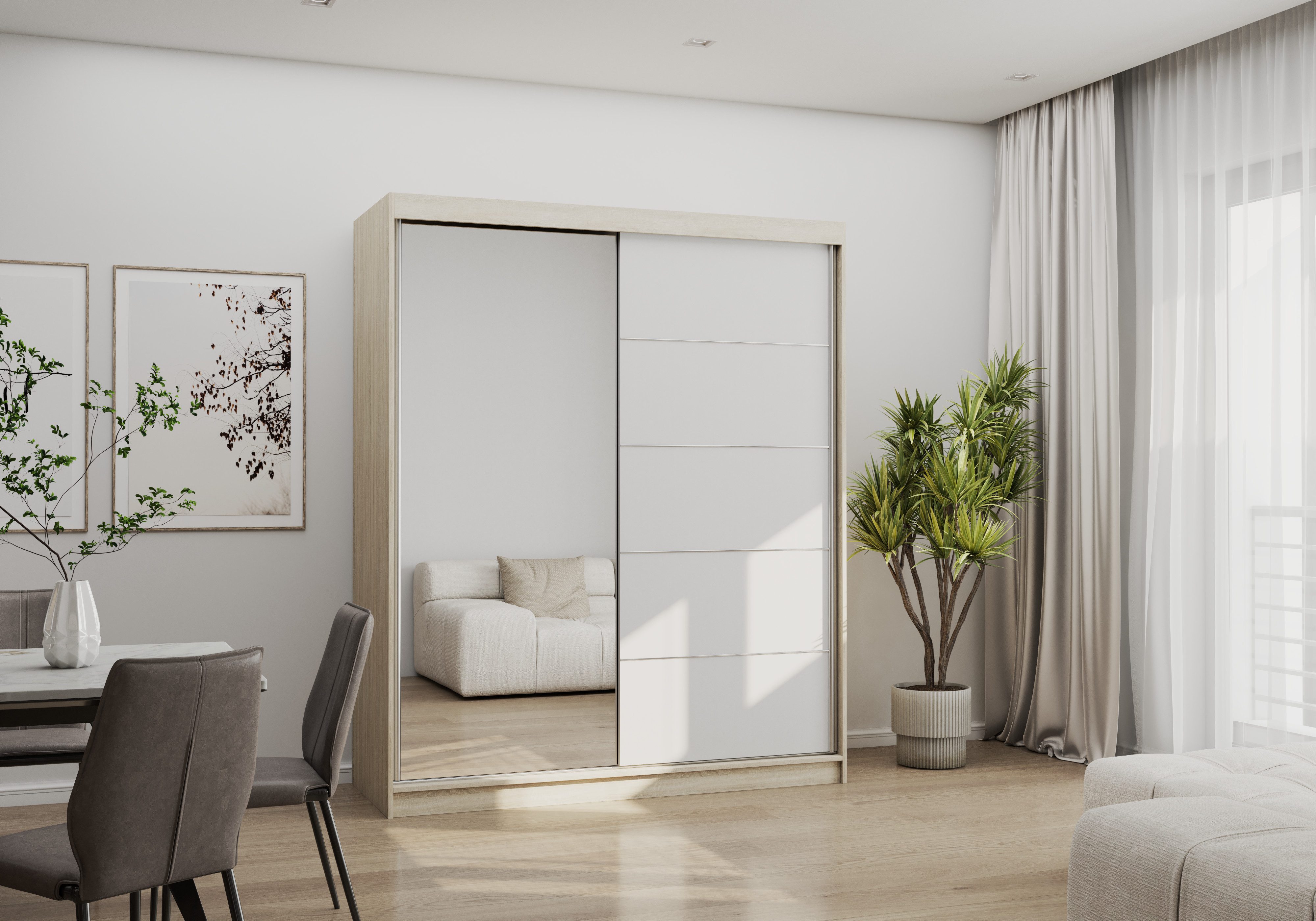 MOEBLO Schiebetürenschrank EVA 05 (Garderobe Schiebtüren günstig online kaufen