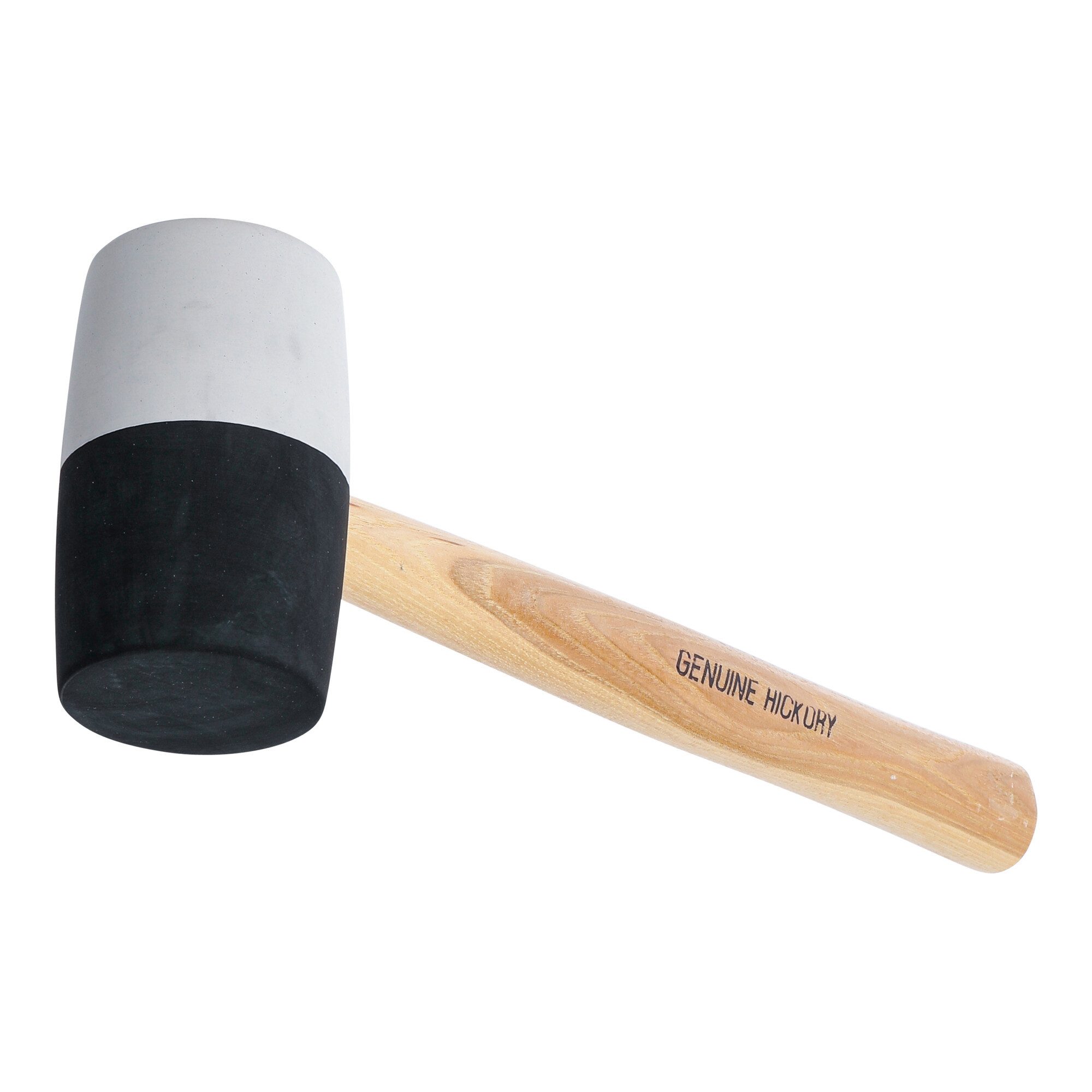BGS technic Hammer BGS Gummihammer Hickory-Stiel schwarz-weißer Kopf Ø 63 mm