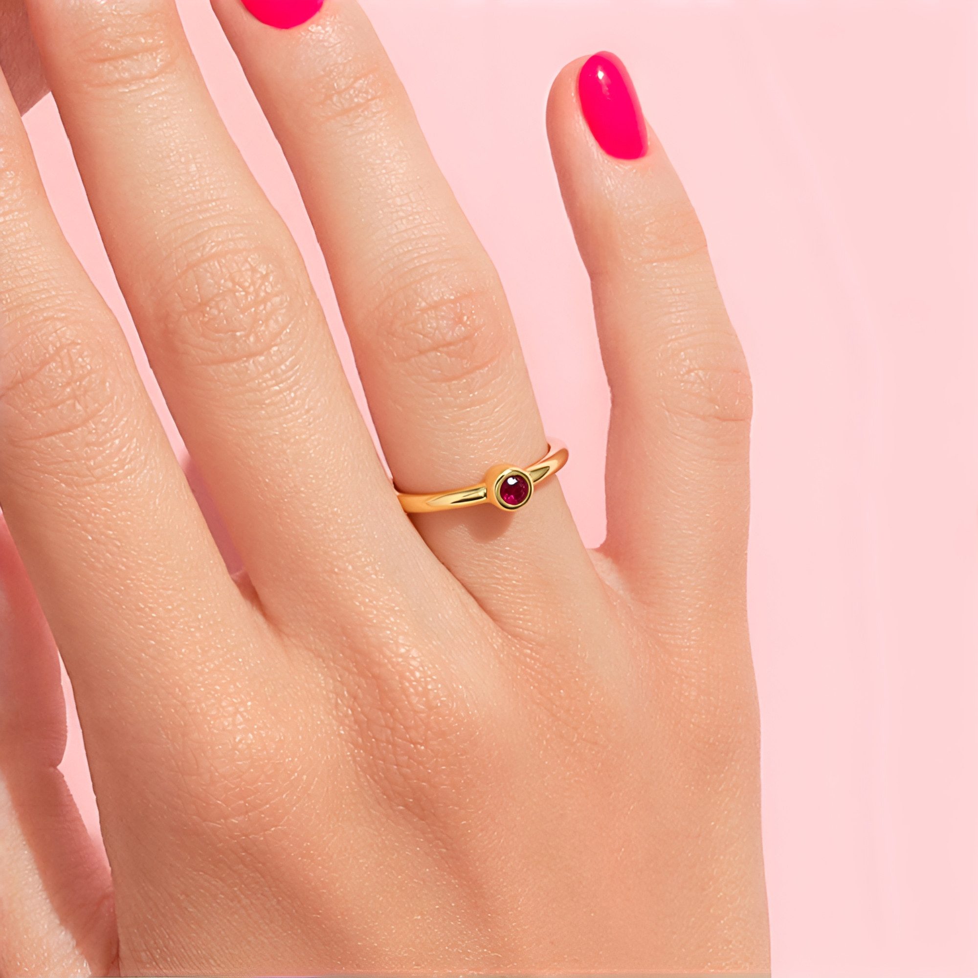 Cavill Solitärring Cavill Ring 0,13 ct Pinkfarbener Turmalin, 925er Silber günstig online kaufen