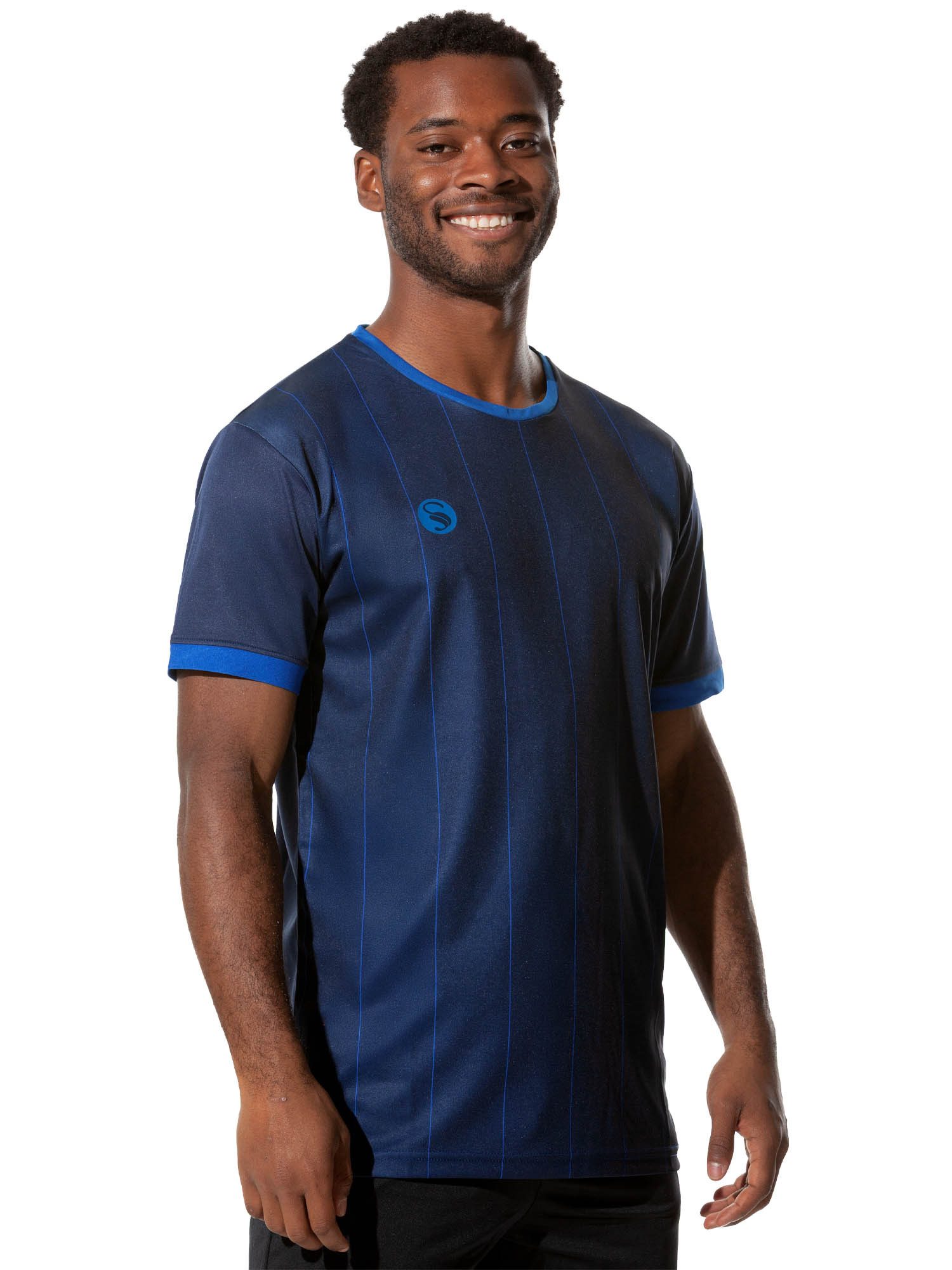 Stark Soul® T-Shirt Trainingsshirt Trikot "Pinstripes", Herren Sport-Shirt, Kurzarm